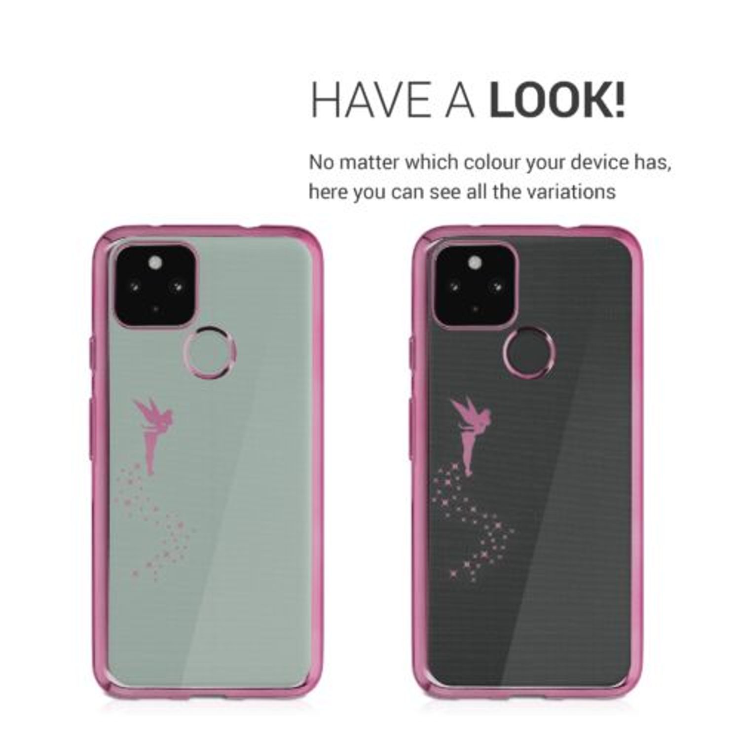 Husa pentru Google Pixel 4a 5G, Silicon, Roz, 54162.01 fotografia produsului View 3 L