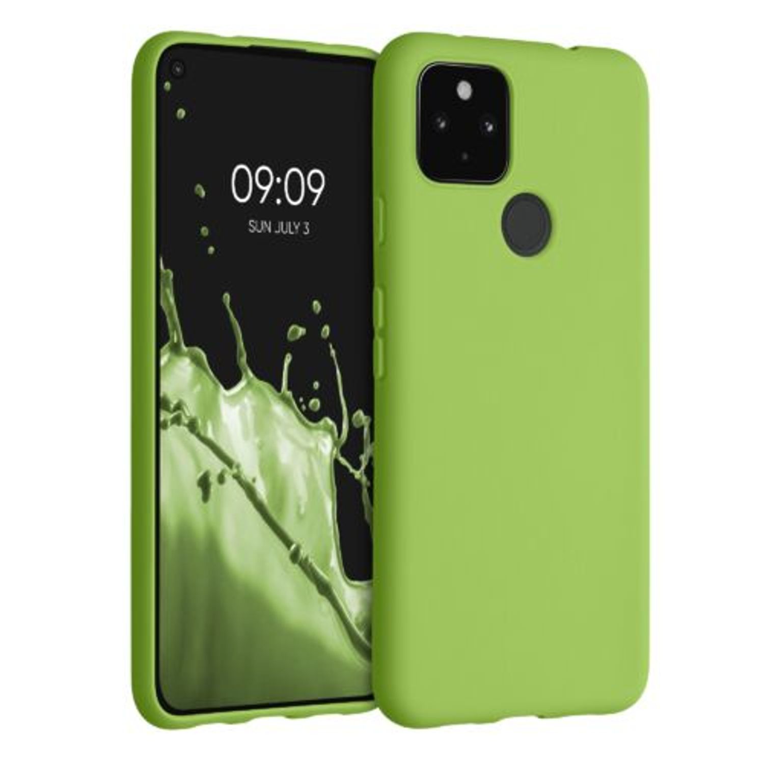 Husa pentru Google Pixel 4a 5G, Silicon, Verde, 51727.220 fotografia produsului