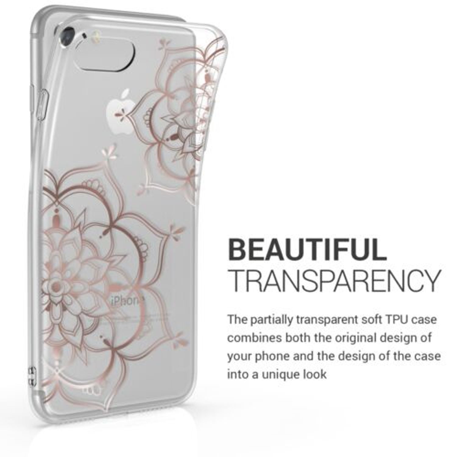 Husa pentru Apple iPhone 8/iPhone 7/iPhone SE 2, Silicon, Rose Gold, 46227.18 fotografia produsului View 14 L