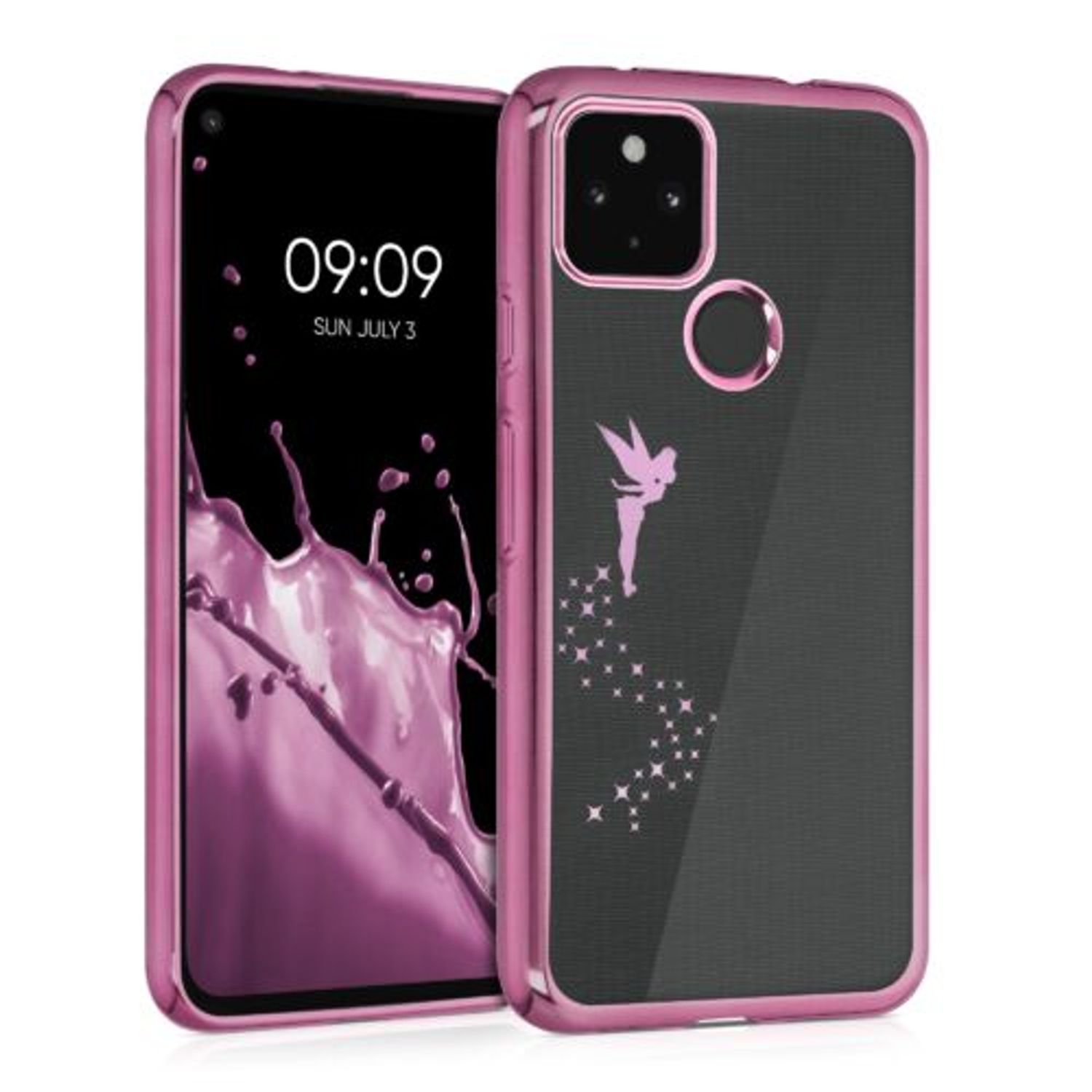 Husa pentru Google Pixel 4a 5G, Silicon, Roz, 54162.01 fotografia produsului