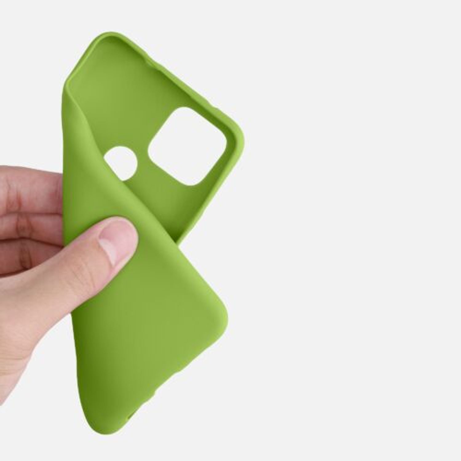 Husa pentru Google Pixel 4a 5G, Silicon, Verde, 51727.220 fotografia produsului View 4 L