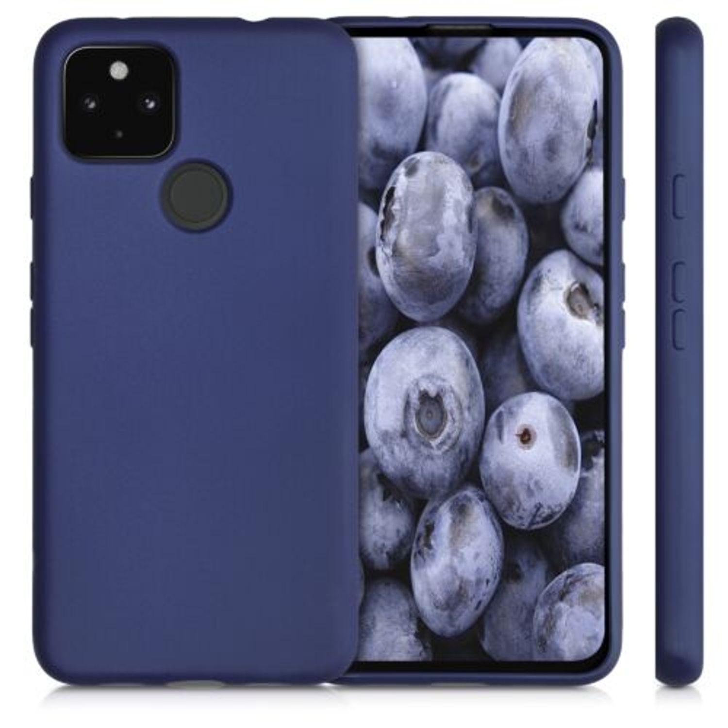 Husa pentru Google Pixel 4a 5G, Silicon, Albastru, 53780.64 fotografia produsului View 4 L