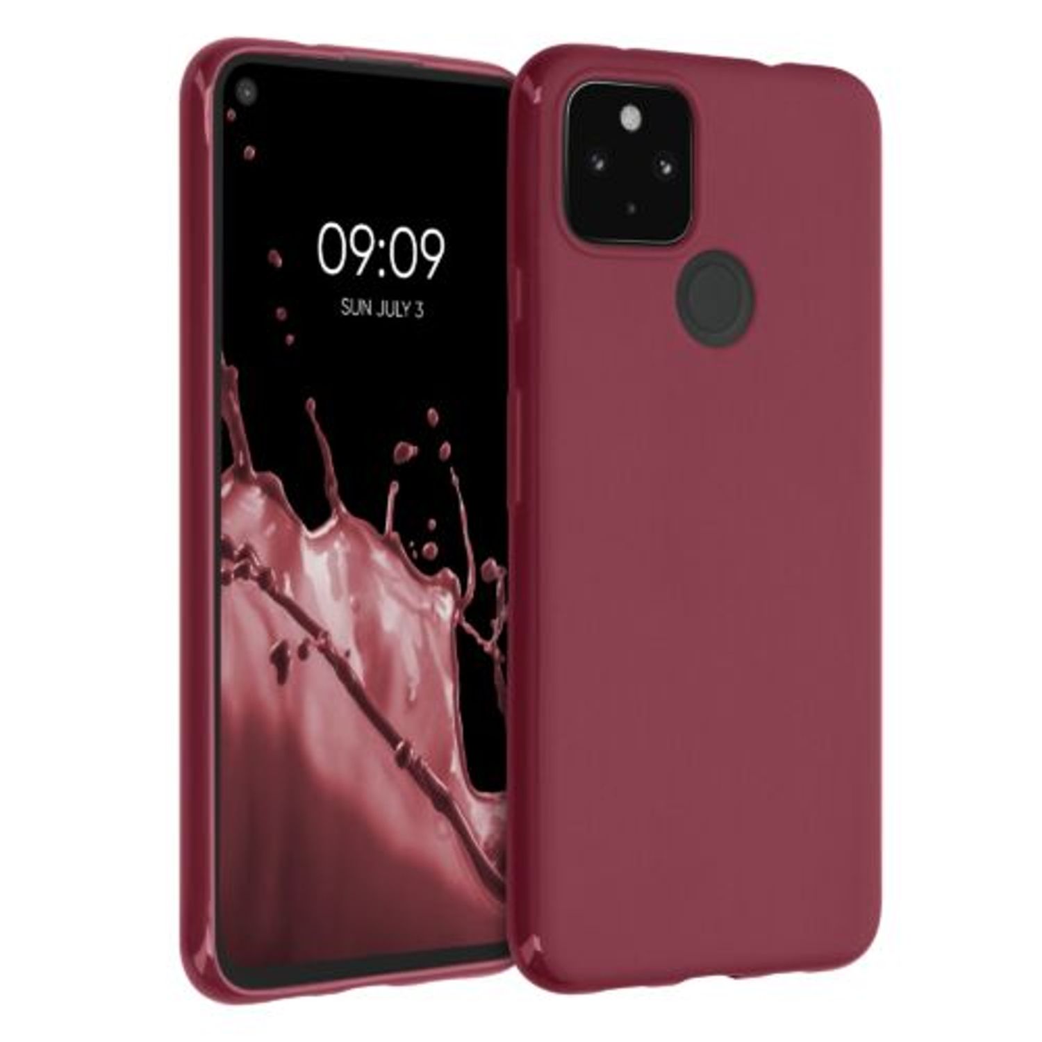 Husa pentru Google Pixel 4a 5G, Silicon, Rosu, 51727.209 fotografia produsului