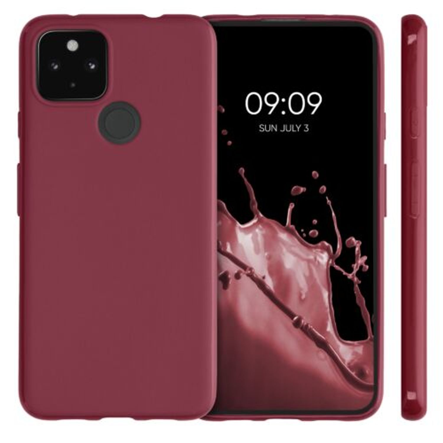 Husa pentru Google Pixel 4a 5G, Silicon, Rosu, 51727.209 fotografia produsului View 2 L