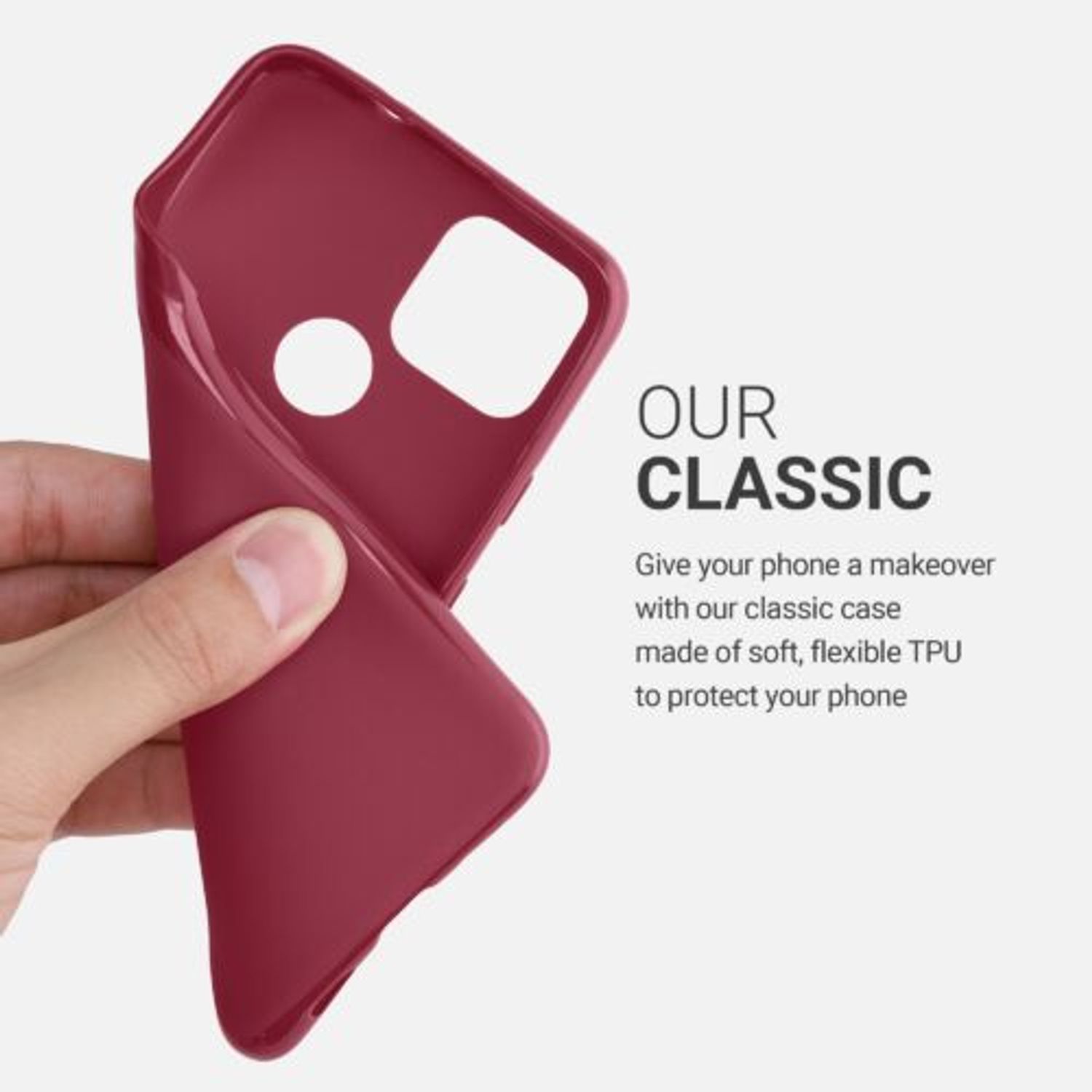 Husa pentru Google Pixel 4a 5G, Silicon, Rosu, 51727.209 fotografia produsului View 4 L