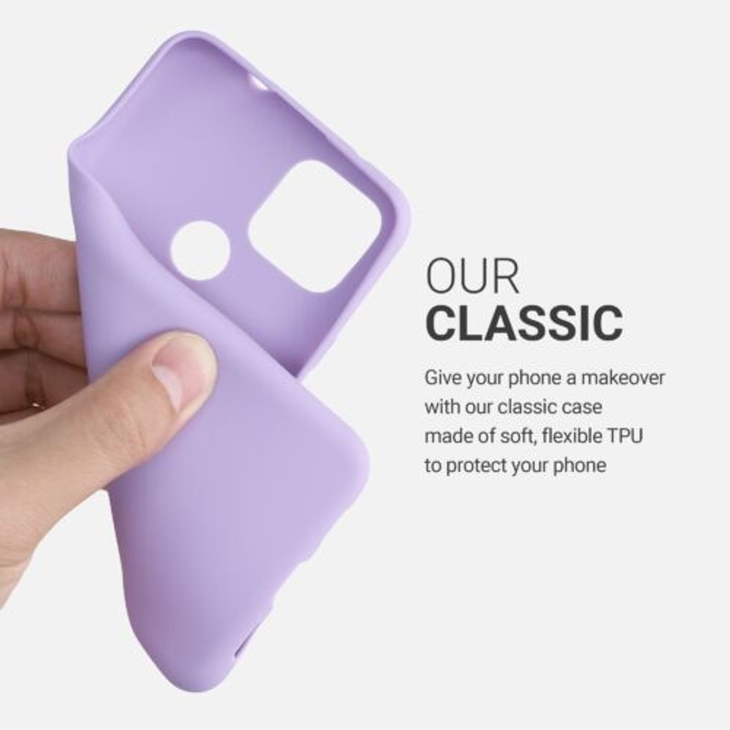 Husa pentru Google Pixel 4a 5G, Silicon, Mov, 51727.222 fotografia produsului View 3 L