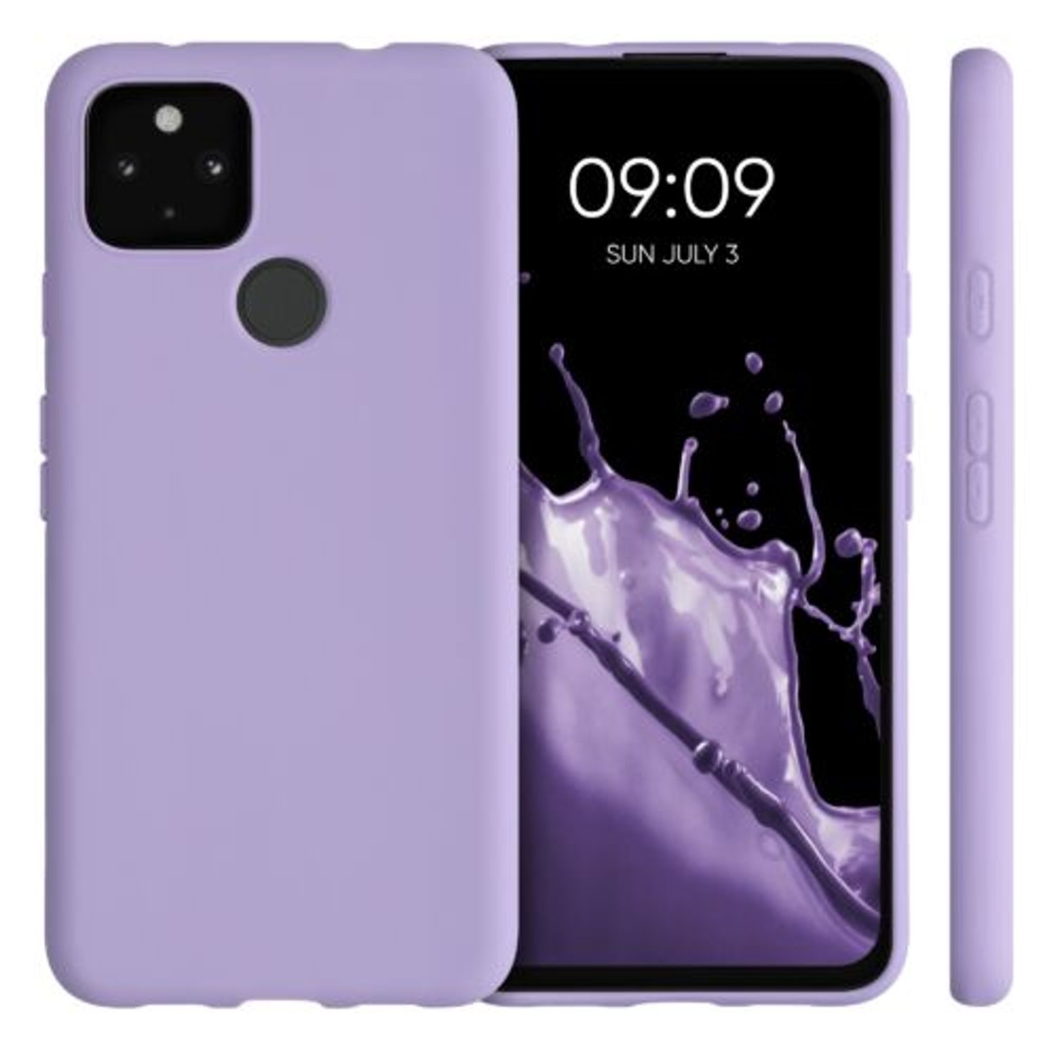 Husa pentru Google Pixel 4a 5G, Silicon, Mov, 51727.222 fotografia produsului View 2 L