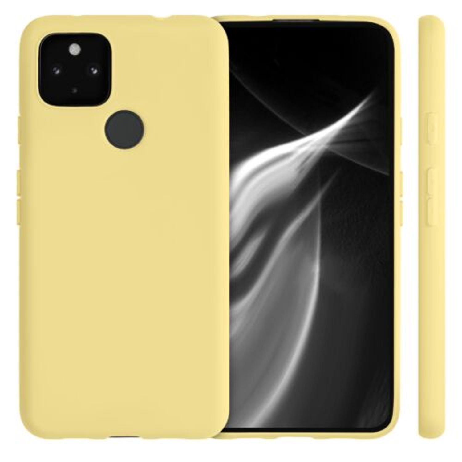 Husa pentru Google Pixel 4a 5G, Silicon, Galben, 51727.216 fotografia produsului View 2 L