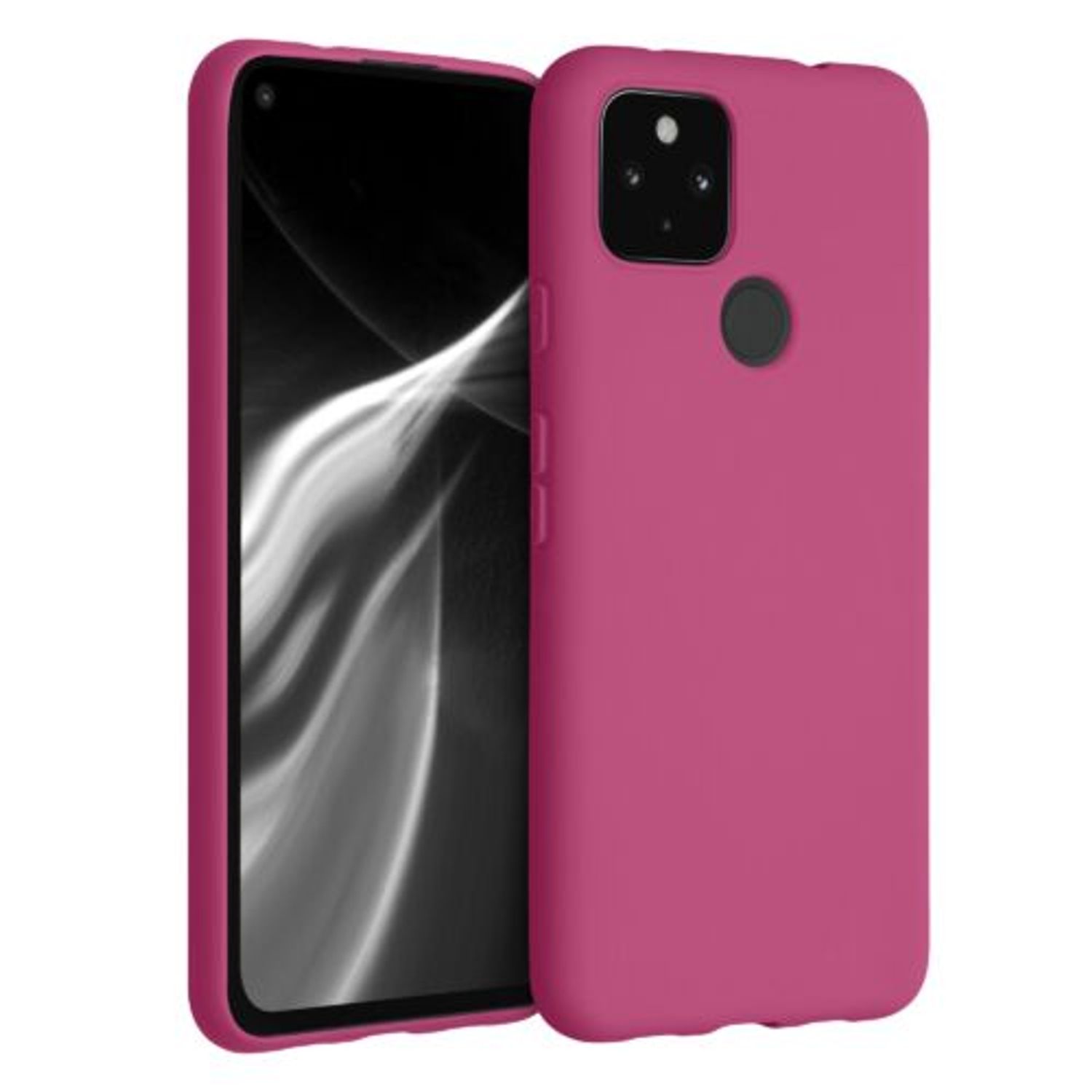 Husa pentru Google Pixel 4a 5G, Silicon, Roz, 51727.213 fotografia produsului