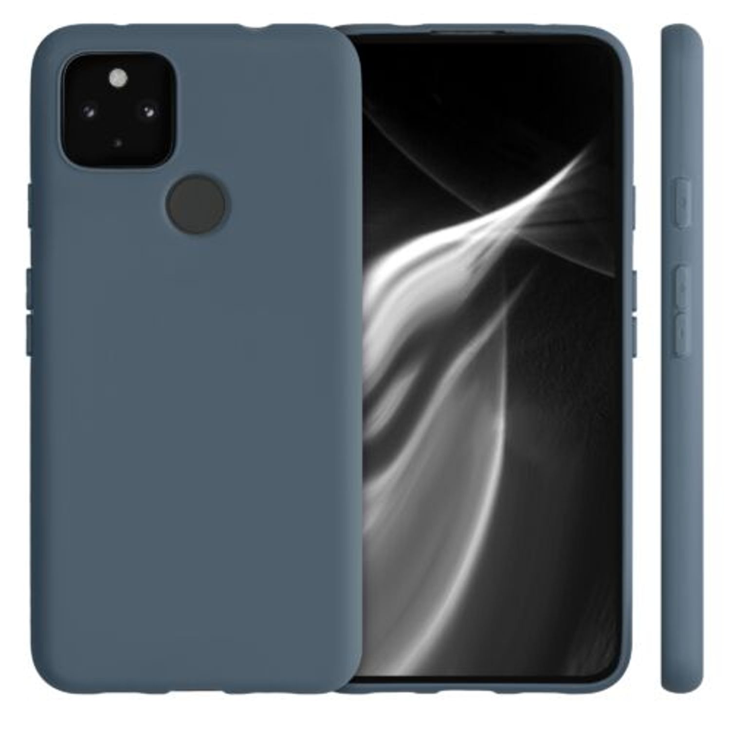 Husa pentru Google Pixel 4a 5G, Silicon, Albastru, 51727.202 fotografia produsului View 2 L