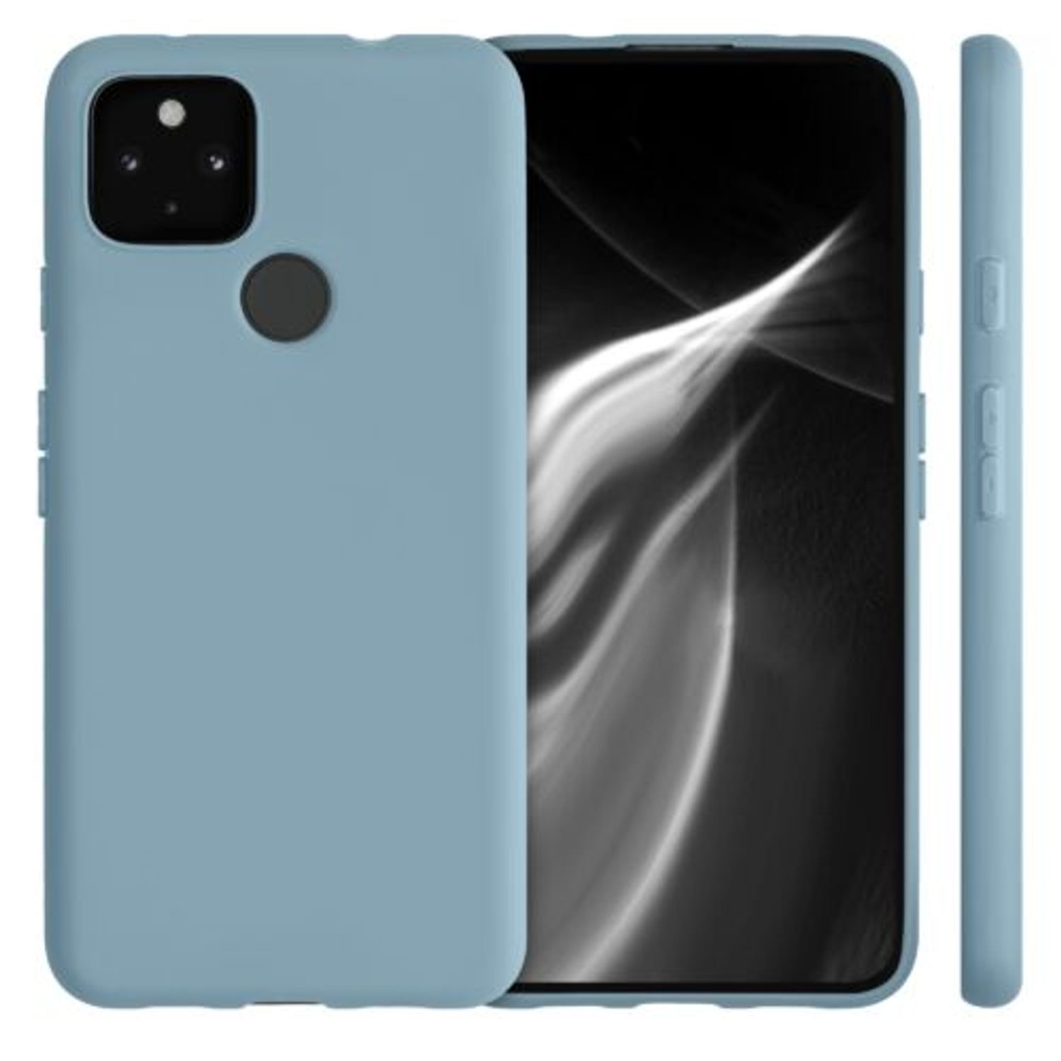 Husa pentru Google Pixel 4a 5G, Silicon, Albastru, 51727.206 fotografia produsului View 2 L