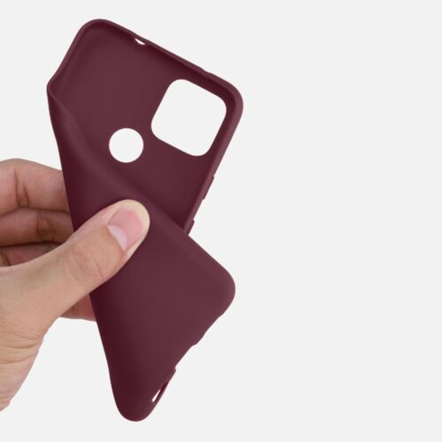 Husa pentru Google Pixel 4a 5G, Silicon, Rosu, 51727.190 fotografia produsului View 7 L