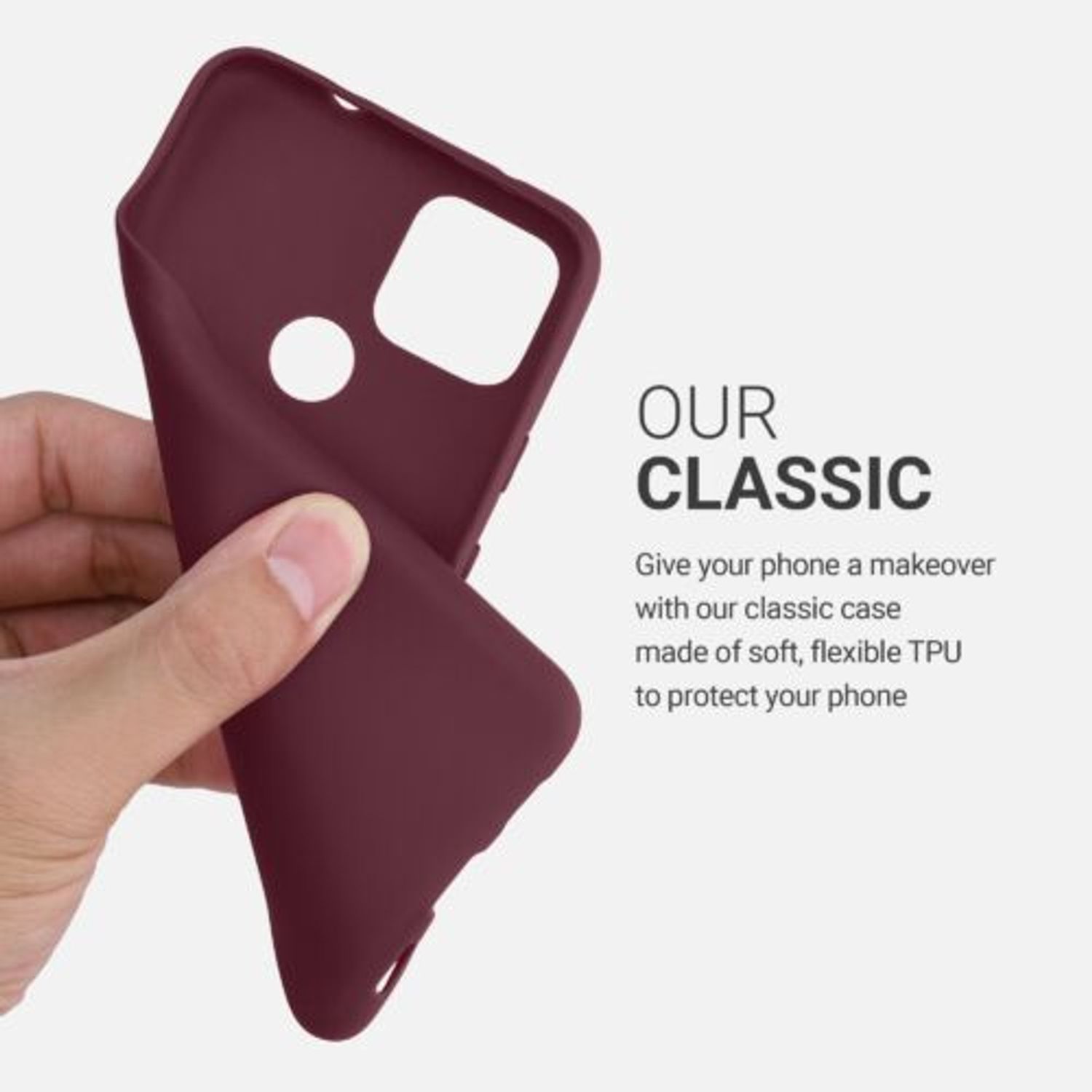 Husa pentru Google Pixel 4a 5G, Silicon, Rosu, 51727.190 fotografia produsului View 4 L