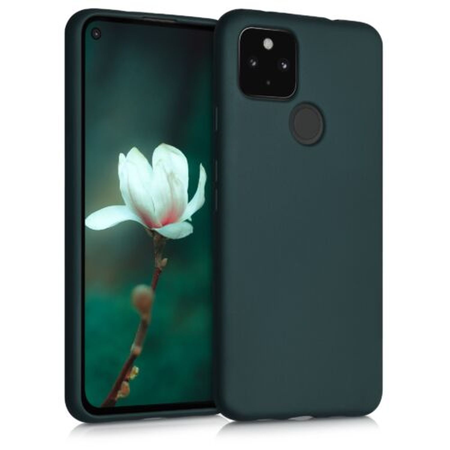 Husa pentru Google Pixel 4a 5G, Silicon, Verde, 53780.14 fotografia produsului