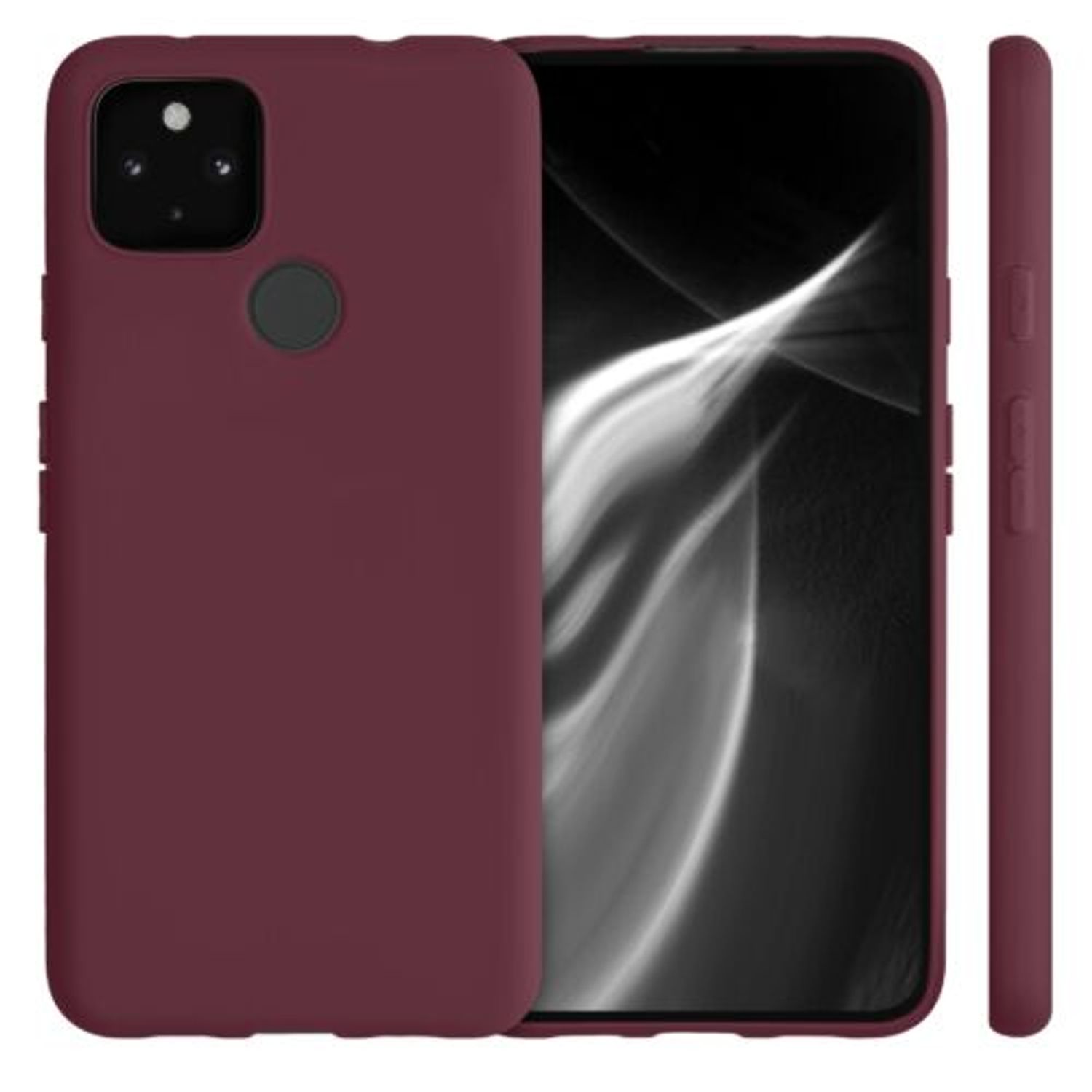Husa pentru Google Pixel 4a 5G, Silicon, Rosu, 51727.190 fotografia produsului View 2 L
