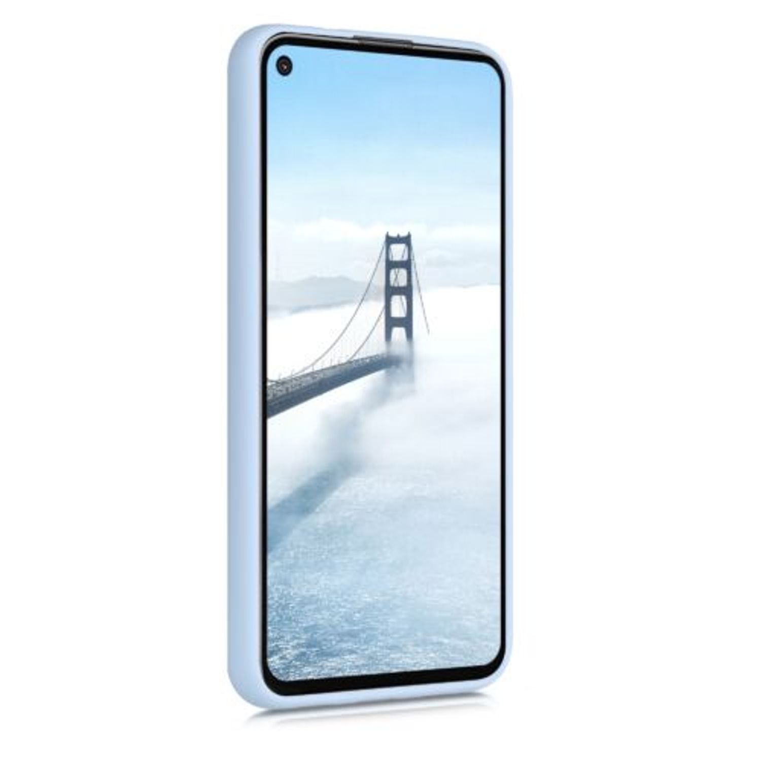 Husa pentru Google Pixel 4a 5G, Silicon, Albastru, 51727.58 fotografia produsului View 3 L