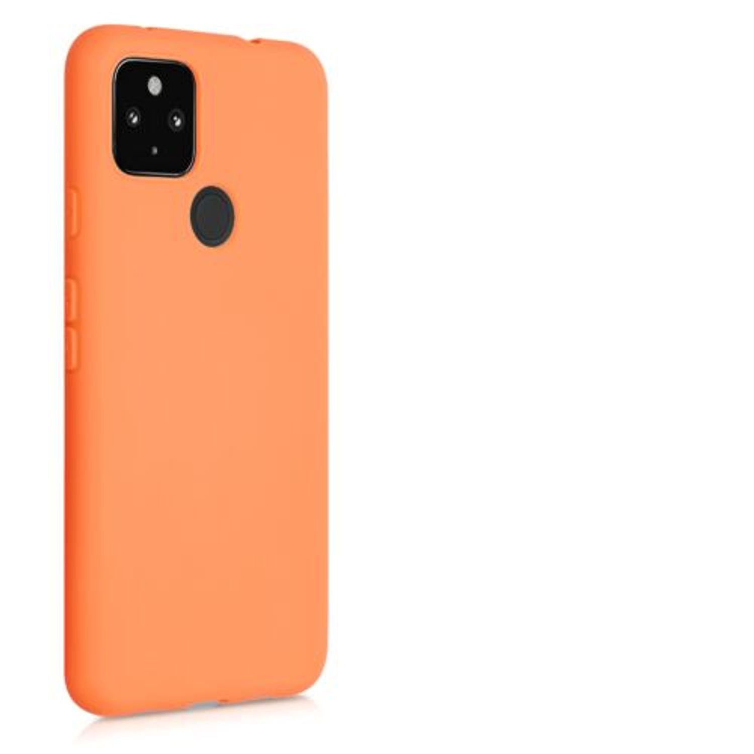 Husa pentru Google Pixel 4a 5G, Silicon, Portocaliu, 51727.150 fotografia produsului View 8 L