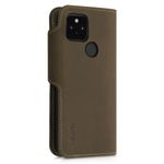Husa pentru Google Pixel 5, Piele naturala, Maro, 55172.05 fotografia produsului View 3 S