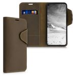 Husa pentru Google Pixel 5, Piele naturala, Maro, 55172.05 fotografia produsului