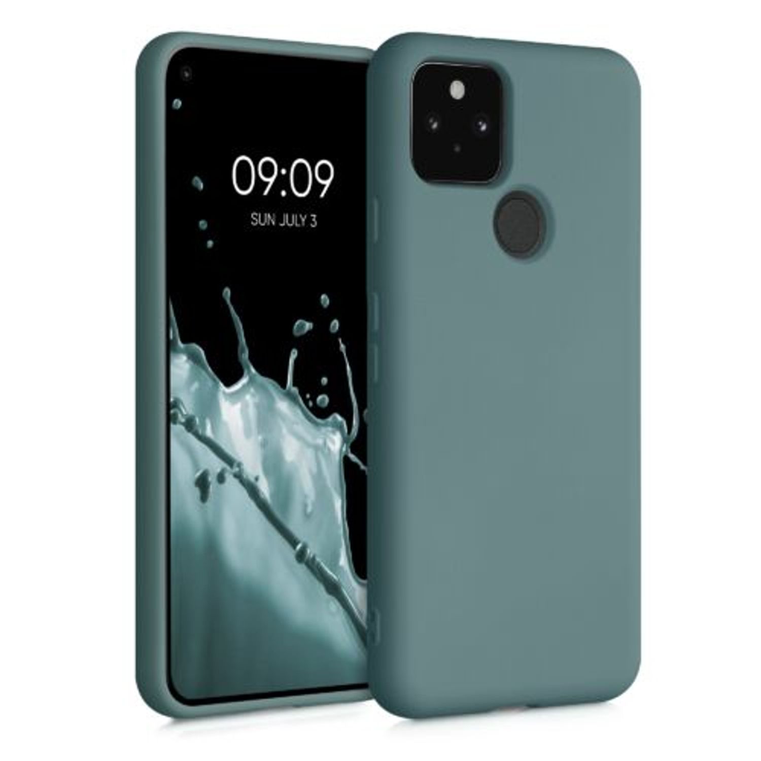Husa pentru Google Pixel 5, Silicon, Verde, 53778.207 fotografia produsului