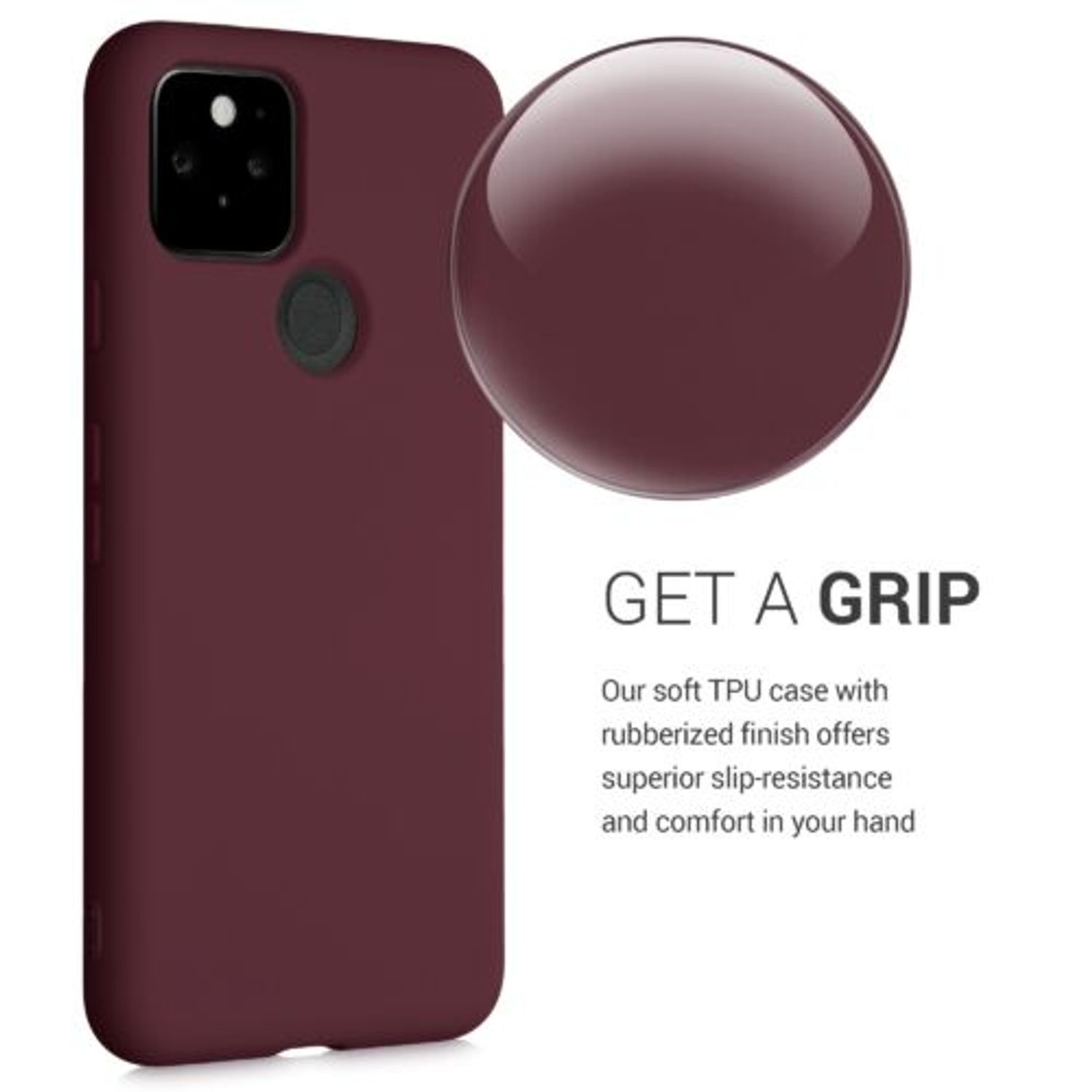 Husa pentru Google Pixel 5, Silicon, Violet, 53778.187 fotografia produsului View 4 L