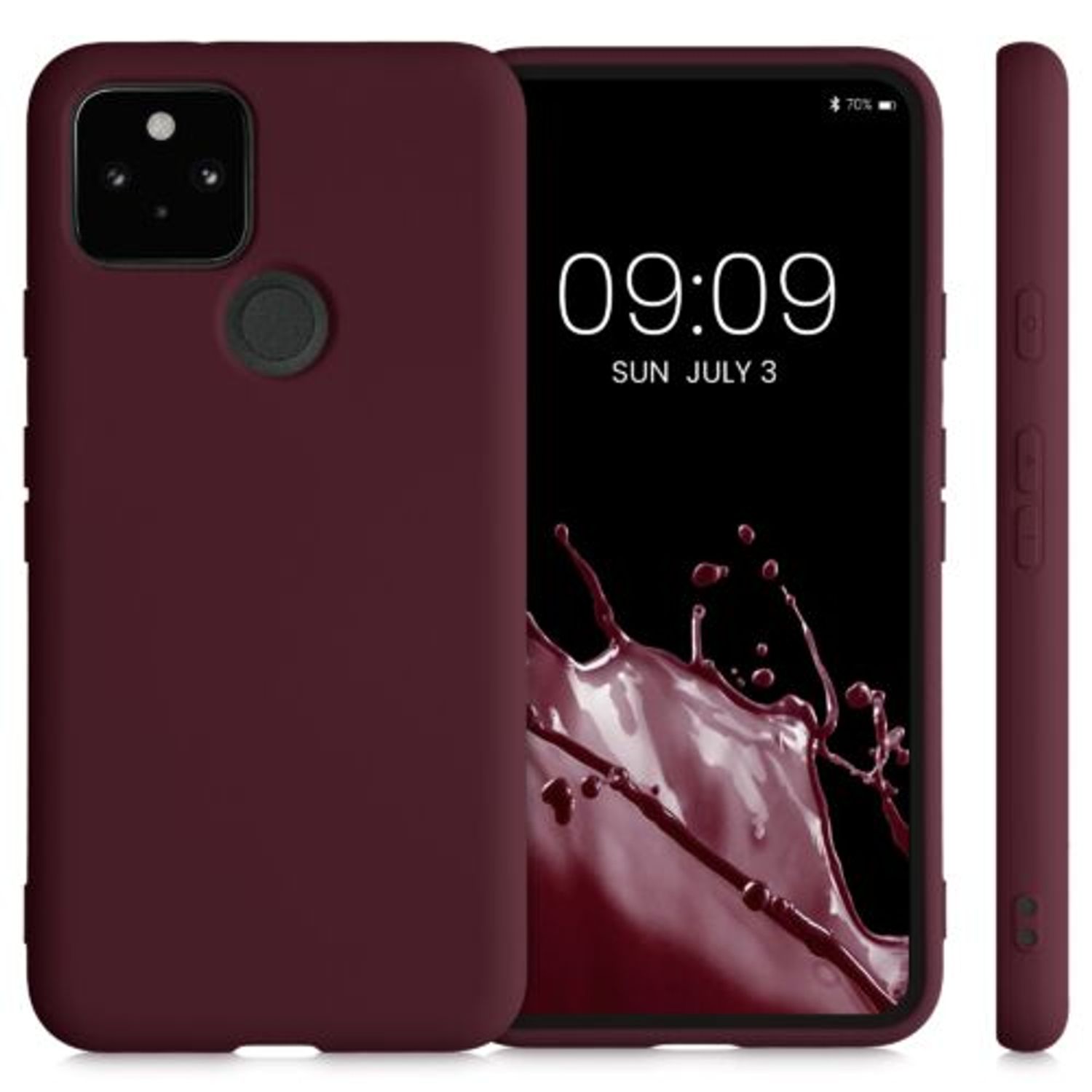 Husa pentru Google Pixel 5, Silicon, Violet, 53778.187 fotografia produsului View 2 L