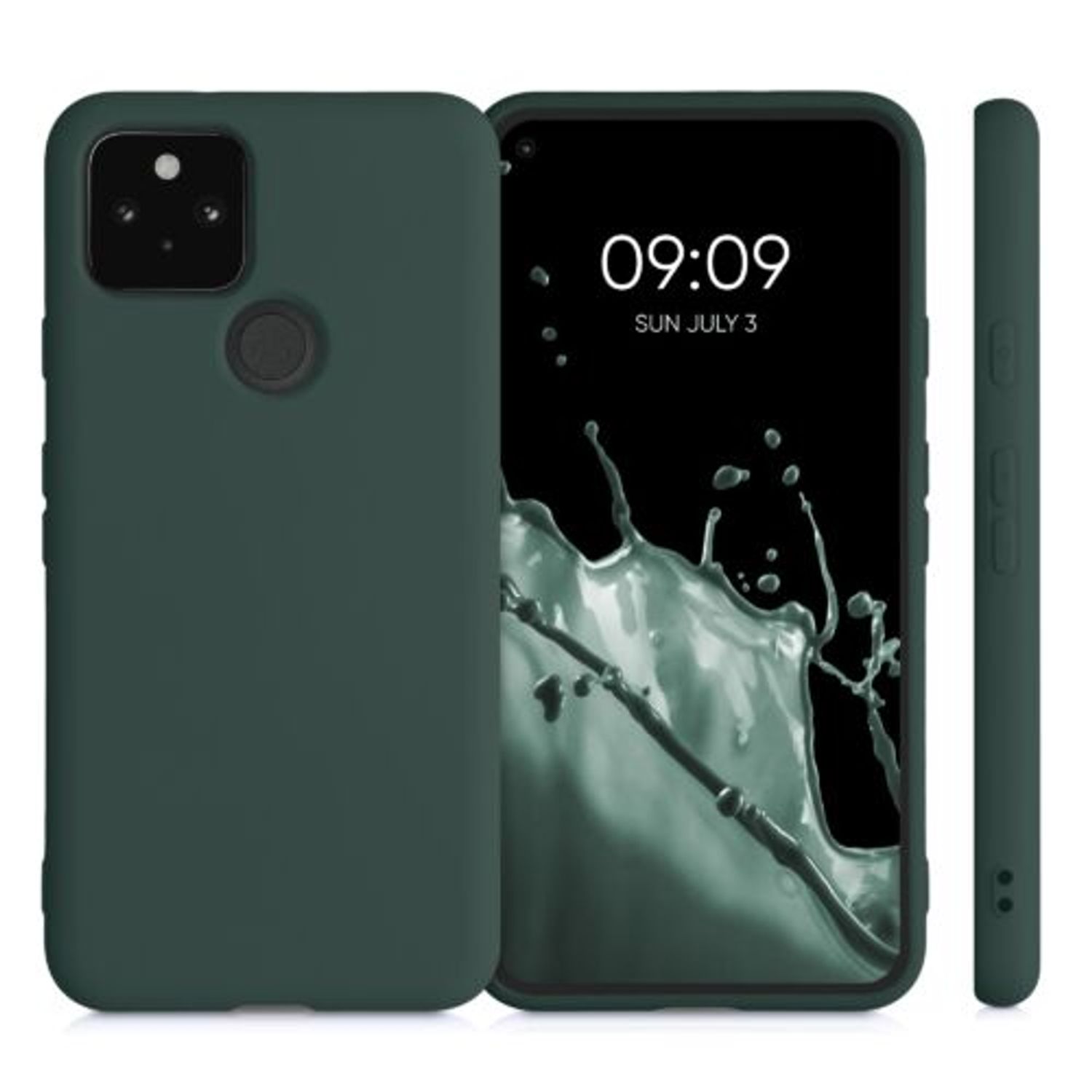 Husa pentru Google Pixel 5, Silicon, Verde, 53778.169 fotografia produsului View 2 L