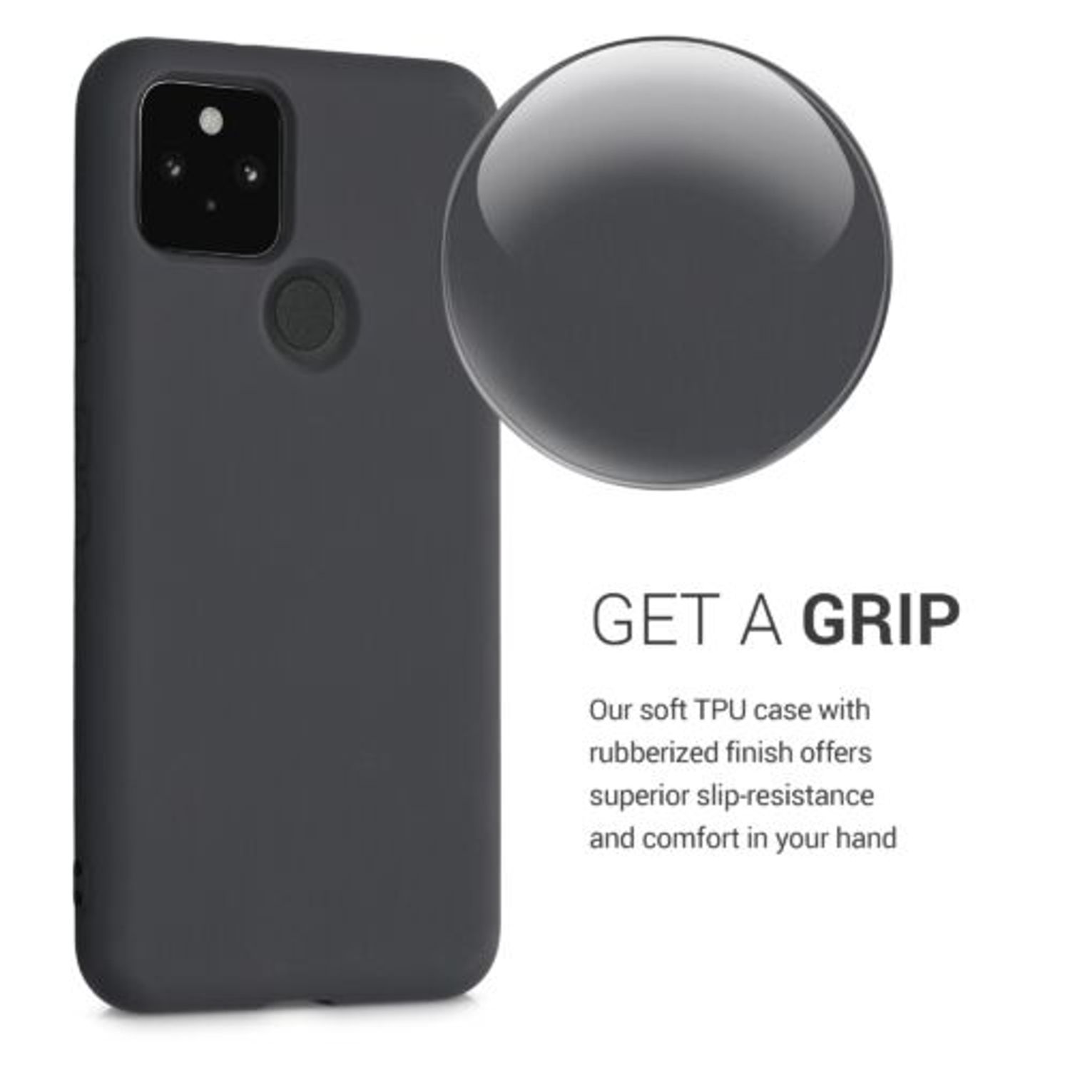 Husa pentru Google Pixel 5, Silicon, Negru, 53778.47 fotografia produsului View 4 L