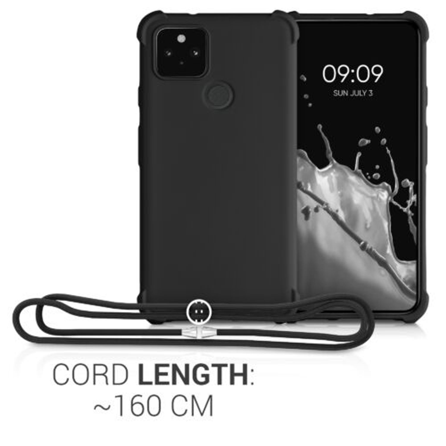Husa pentru Google Pixel 5, Silicon, Negru, 53843.01 fotografia produsului View 3 L