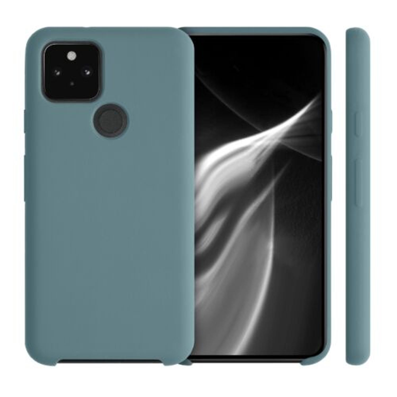 Husa pentru Google Pixel 5, Silicon, Albastru, 53633.207 fotografia produsului View 2 L