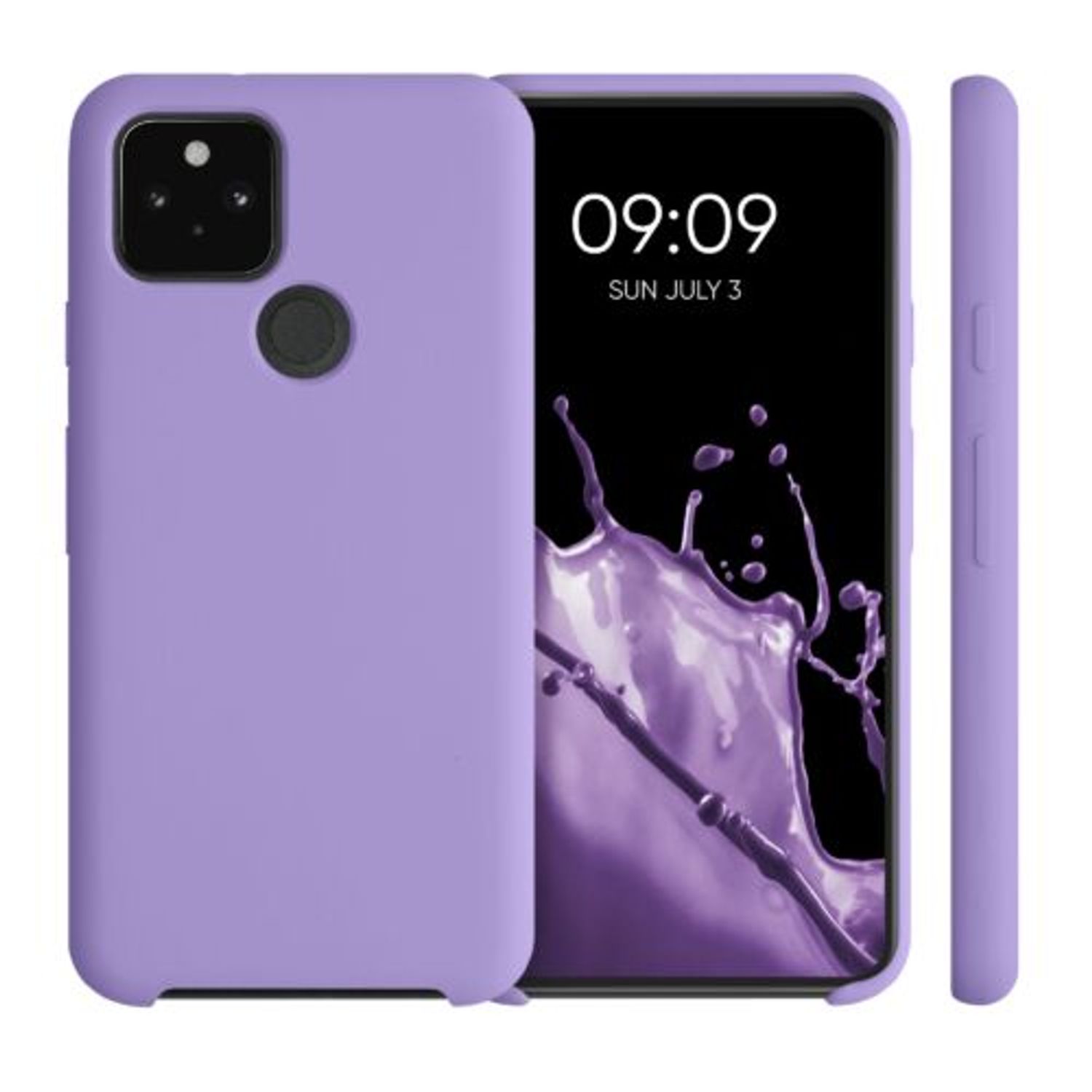 Husa pentru Google Pixel 5, Silicon, Mov, 53633.222 fotografia produsului View 2 L