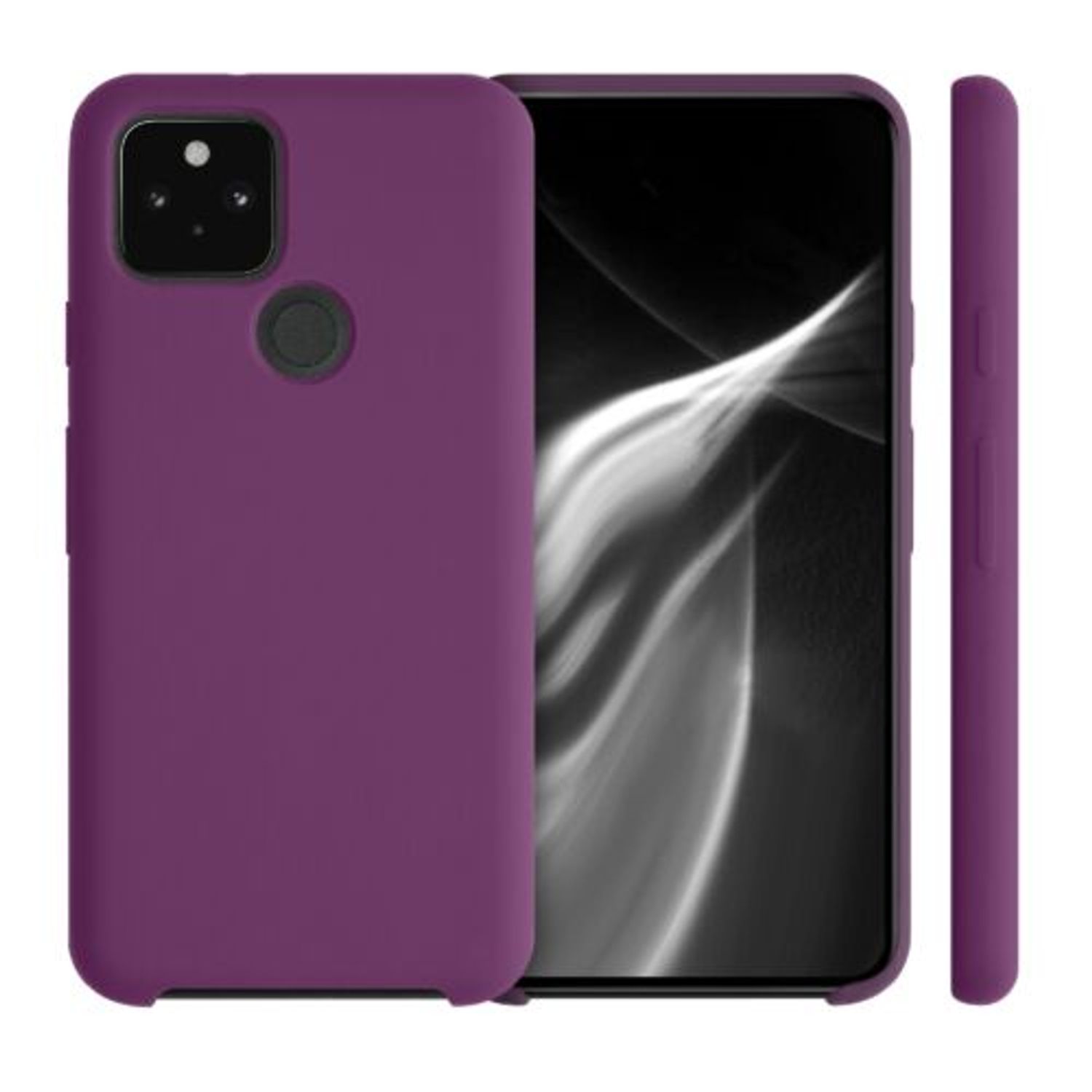 Husa pentru Google Pixel 5, Silicon, Mov, 53633.197 fotografia produsului View 2 L