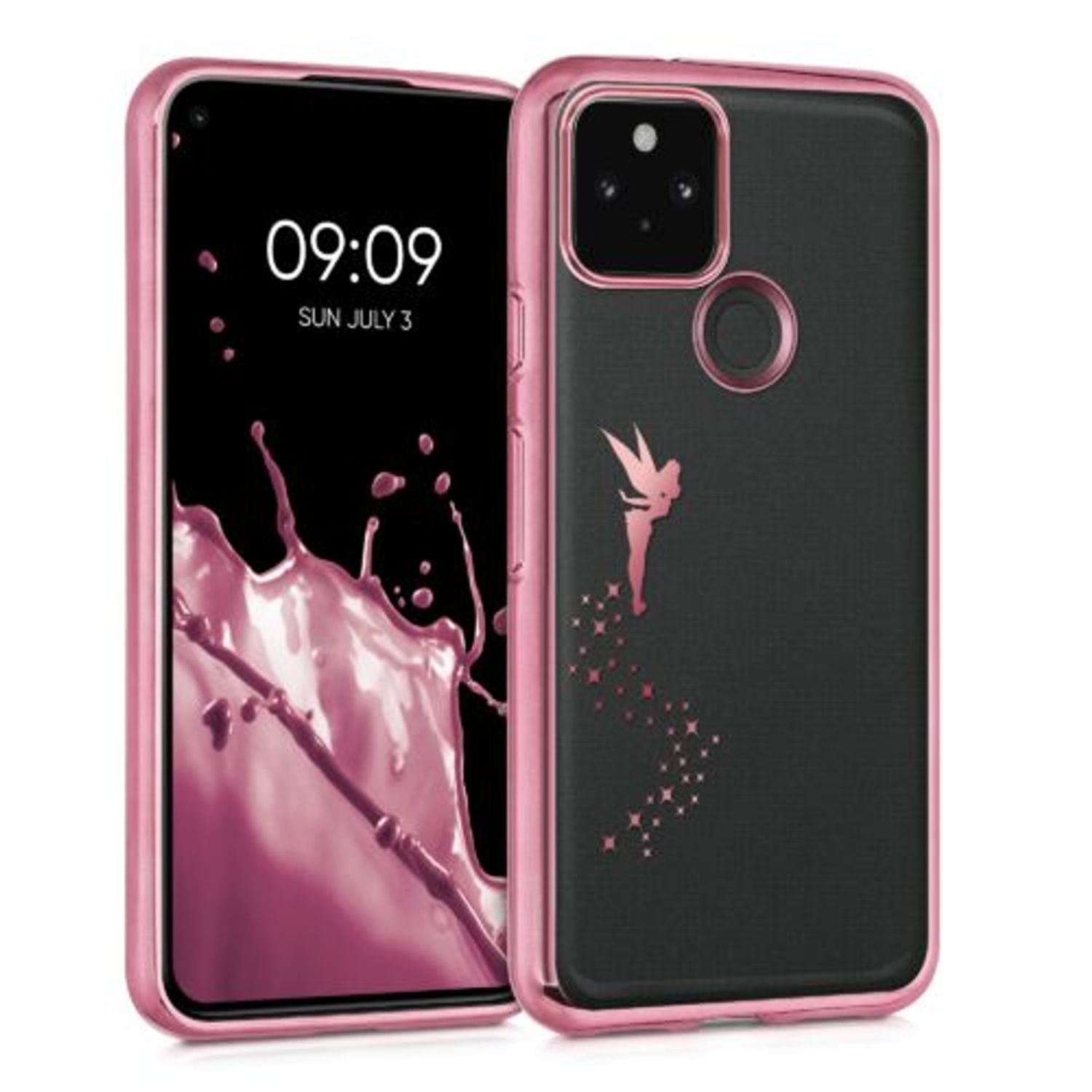 Husa pentru Google Pixel 5, Silicon, Roz, 54161.01 fotografia produsului