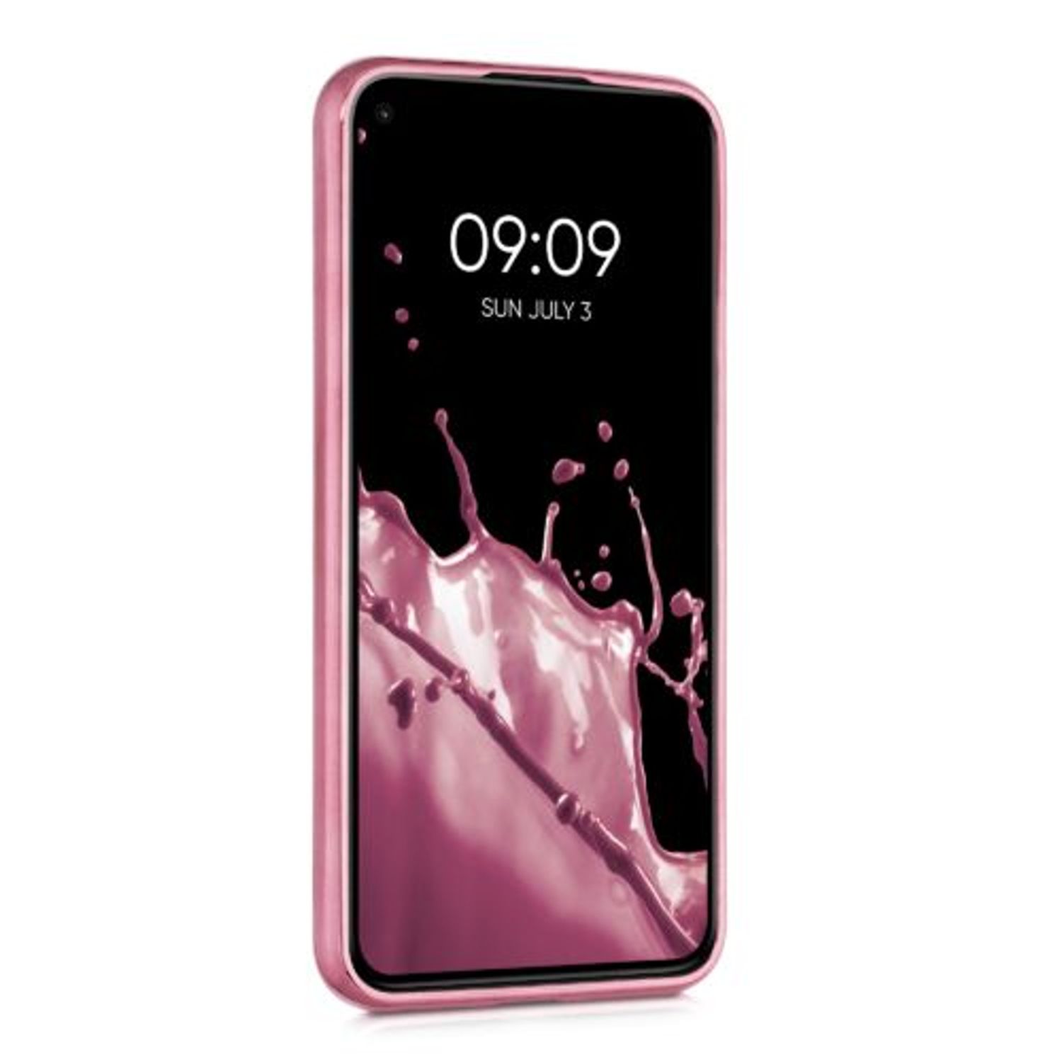 Husa pentru Google Pixel 5, Silicon, Roz, 54161.02 fotografia produsului View 4 L