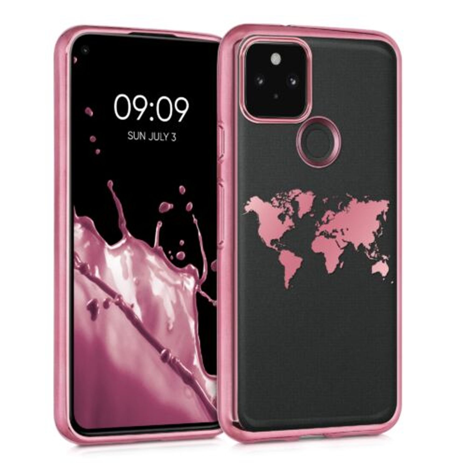 Husa pentru Google Pixel 5, Silicon, Roz, 54161.02 fotografia produsului