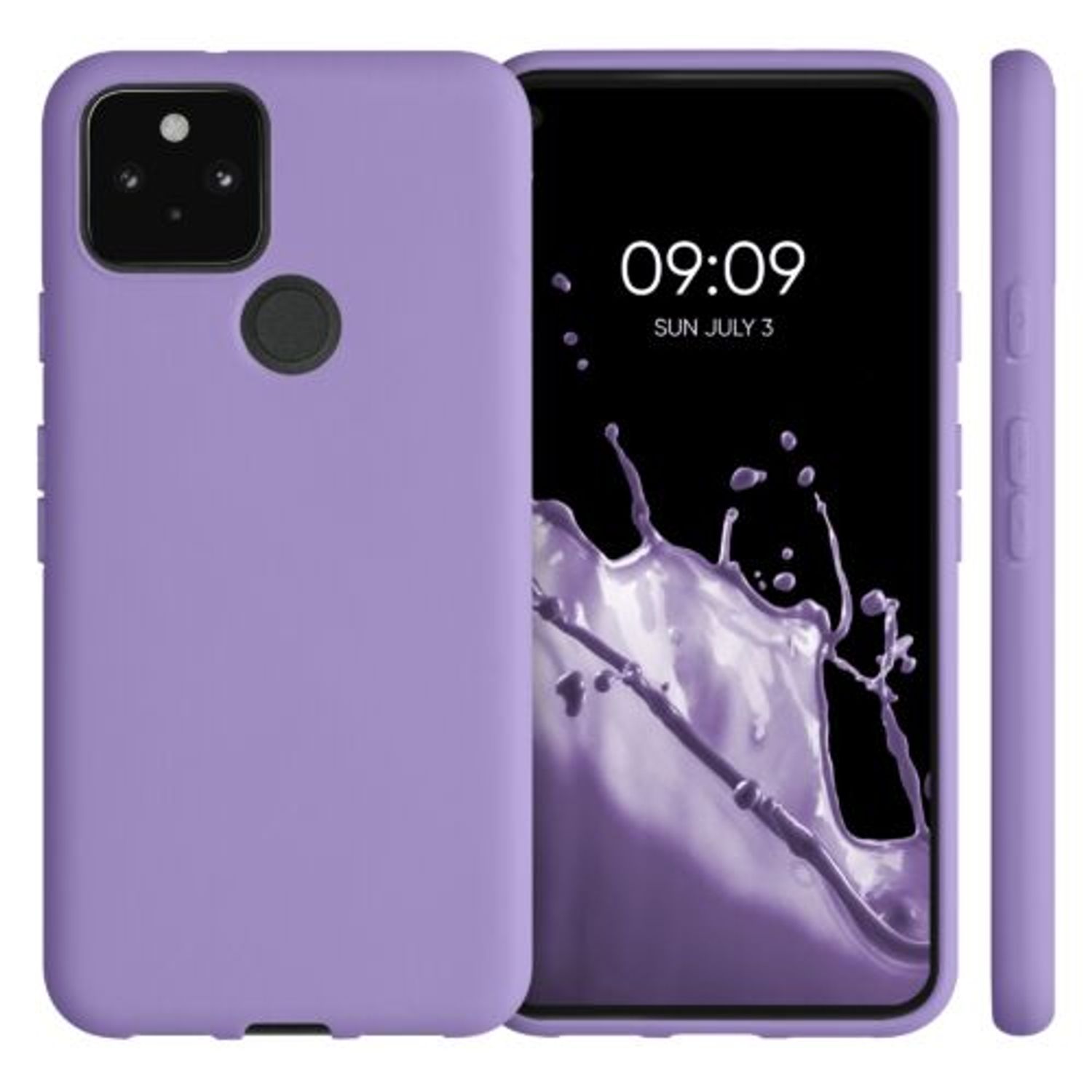 Husa pentru Google Pixel 5, Silicon, Mov, 51722.222 fotografia produsului View 2 L