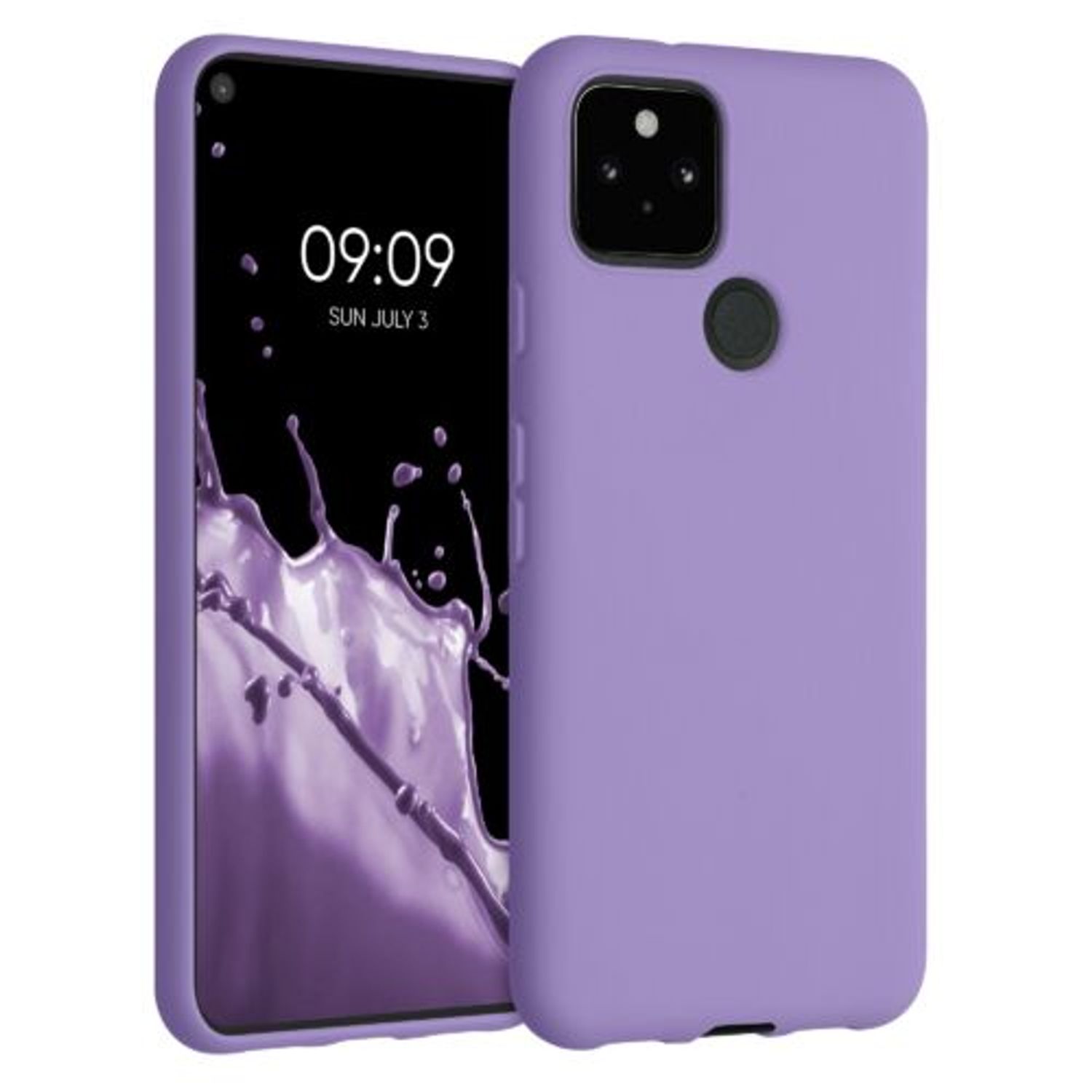 Husa pentru Google Pixel 5, Silicon, Mov, 51722.222 fotografia produsului