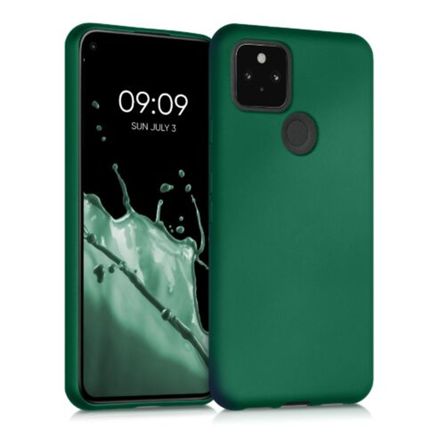 Husa pentru Google Pixel 5, Silicon, Verde, 53565.170 fotografia produsului