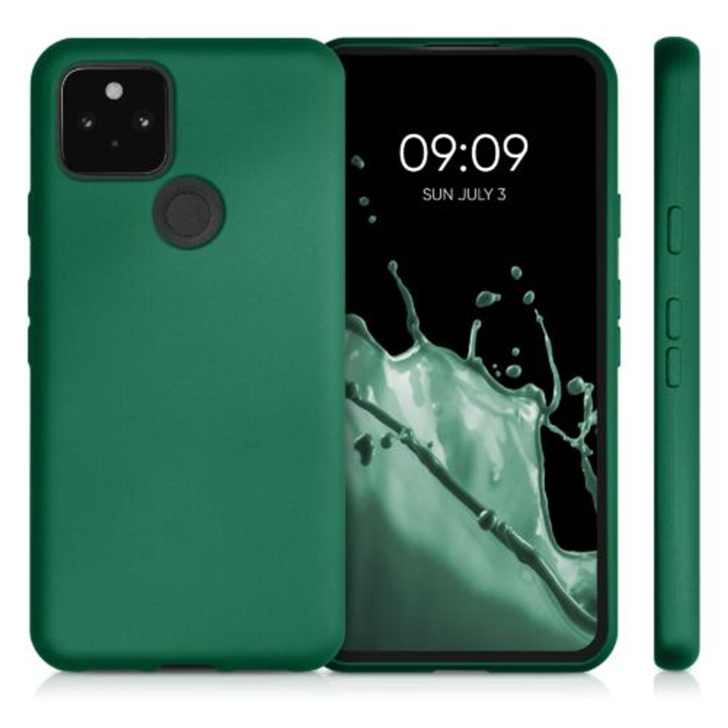 Husa pentru Google Pixel 5, Silicon, Verde, 53565.170 fotografia produsului View 2 L
