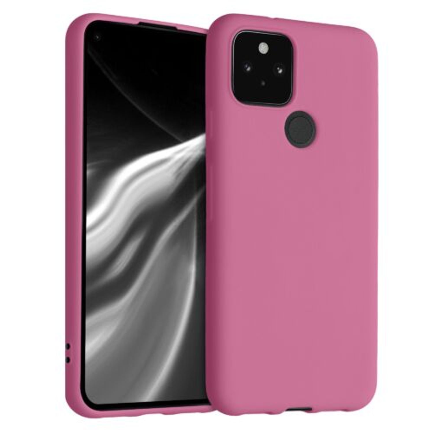 Husa pentru Google Pixel 5, Silicon, Roz, 51722.212 fotografia produsului