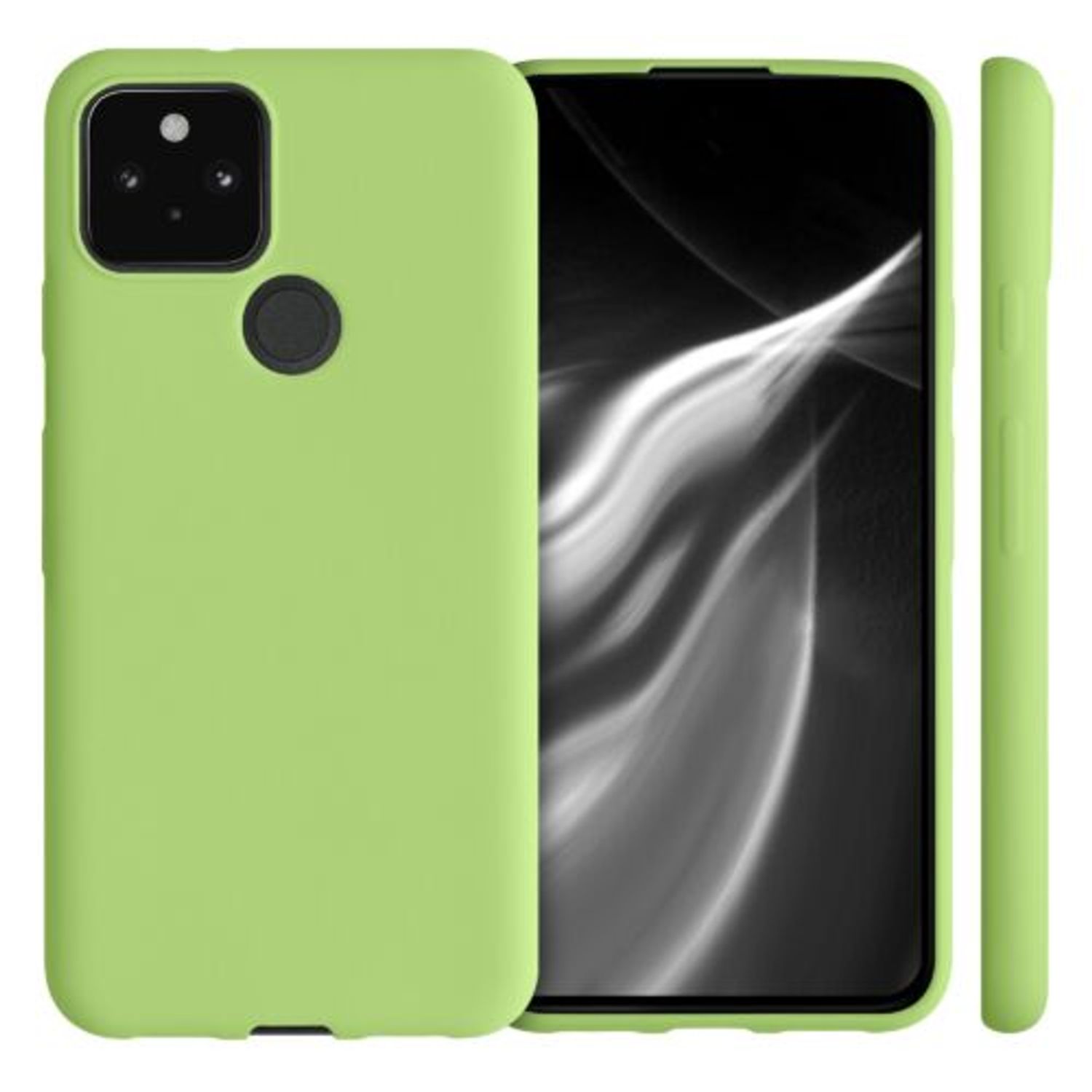 Husa pentru Google Pixel 5, Silicon, Verde, 51722.214 fotografia produsului View 2 L