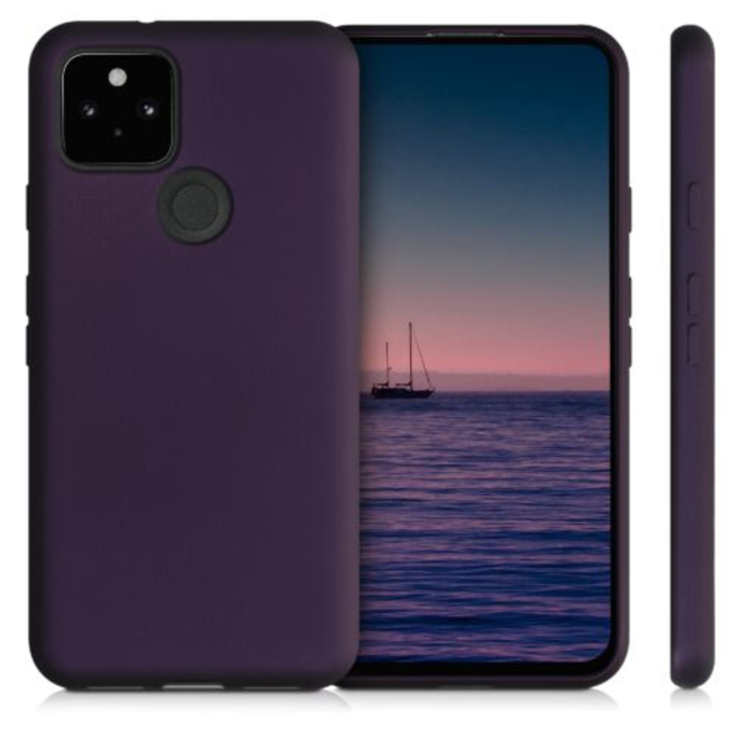 Husa pentru Google Pixel 5, Silicon, Mov, 53565.115 fotografia produsului View 2 L