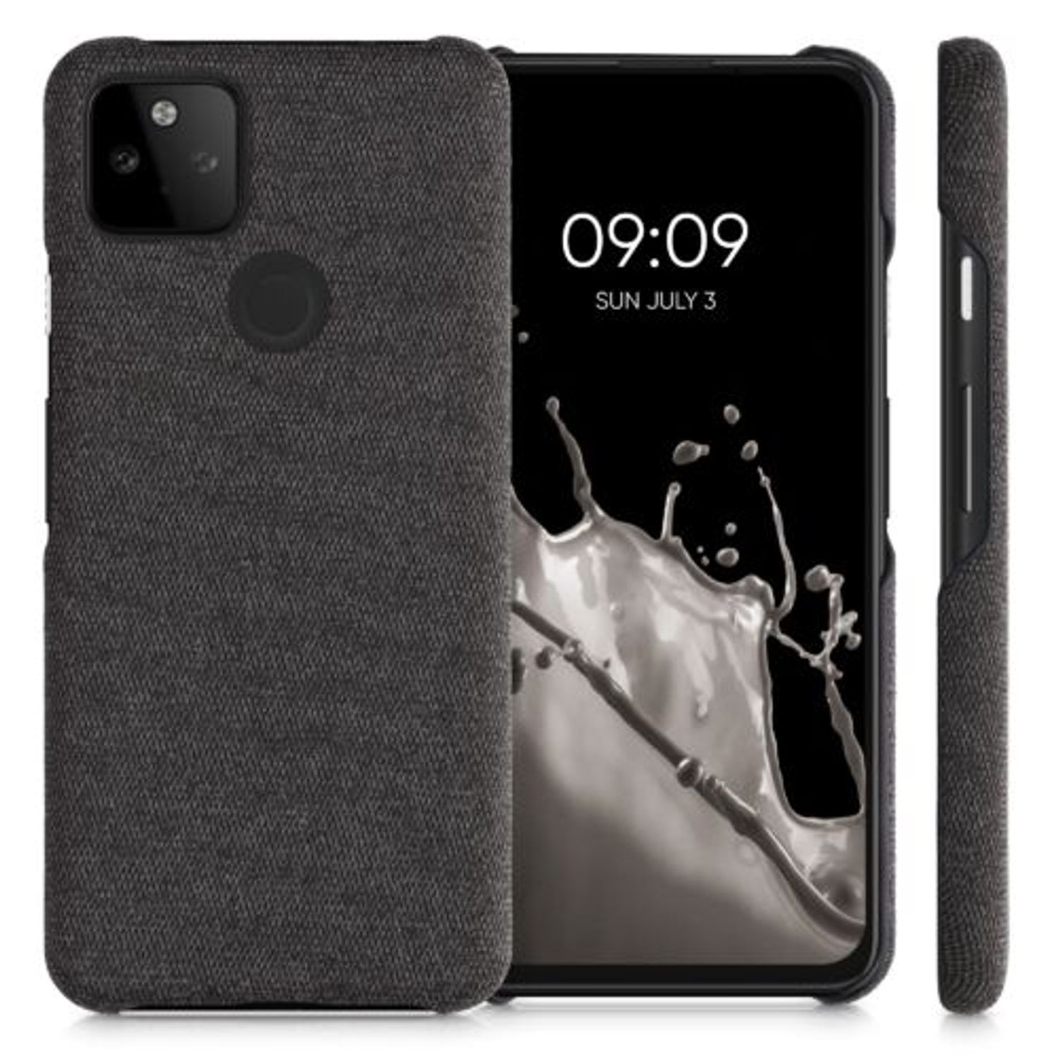 Husa pentru Google Pixel 5a, Textil, Gri, 54994.19 fotografia produsului View 4 L