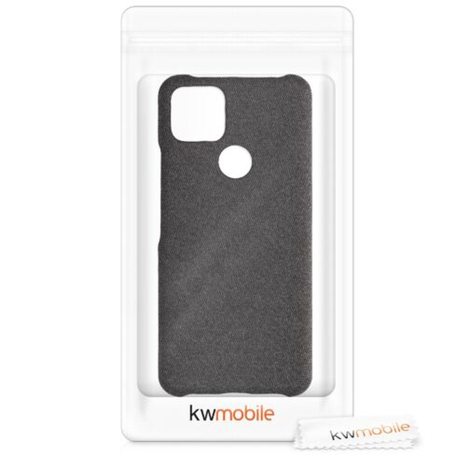 Husa pentru Google Pixel 5a, Textil, Gri, 54994.19 fotografia produsului View 8 L