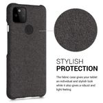 Husa pentru Google Pixel 5a, Textil, Gri, 54994.19 fotografia produsului View 5 S