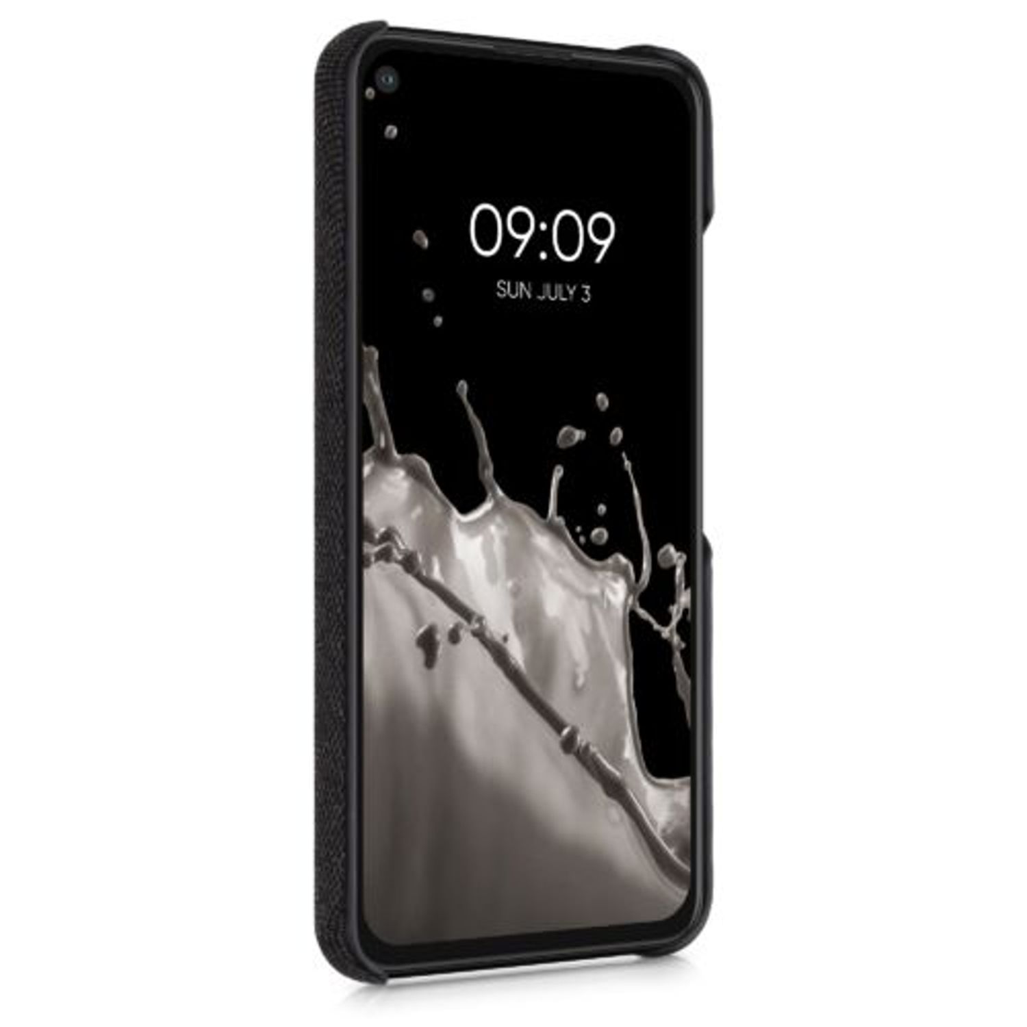 Husa pentru Google Pixel 5a, Textil, Gri, 54994.19 fotografia produsului View 6 L