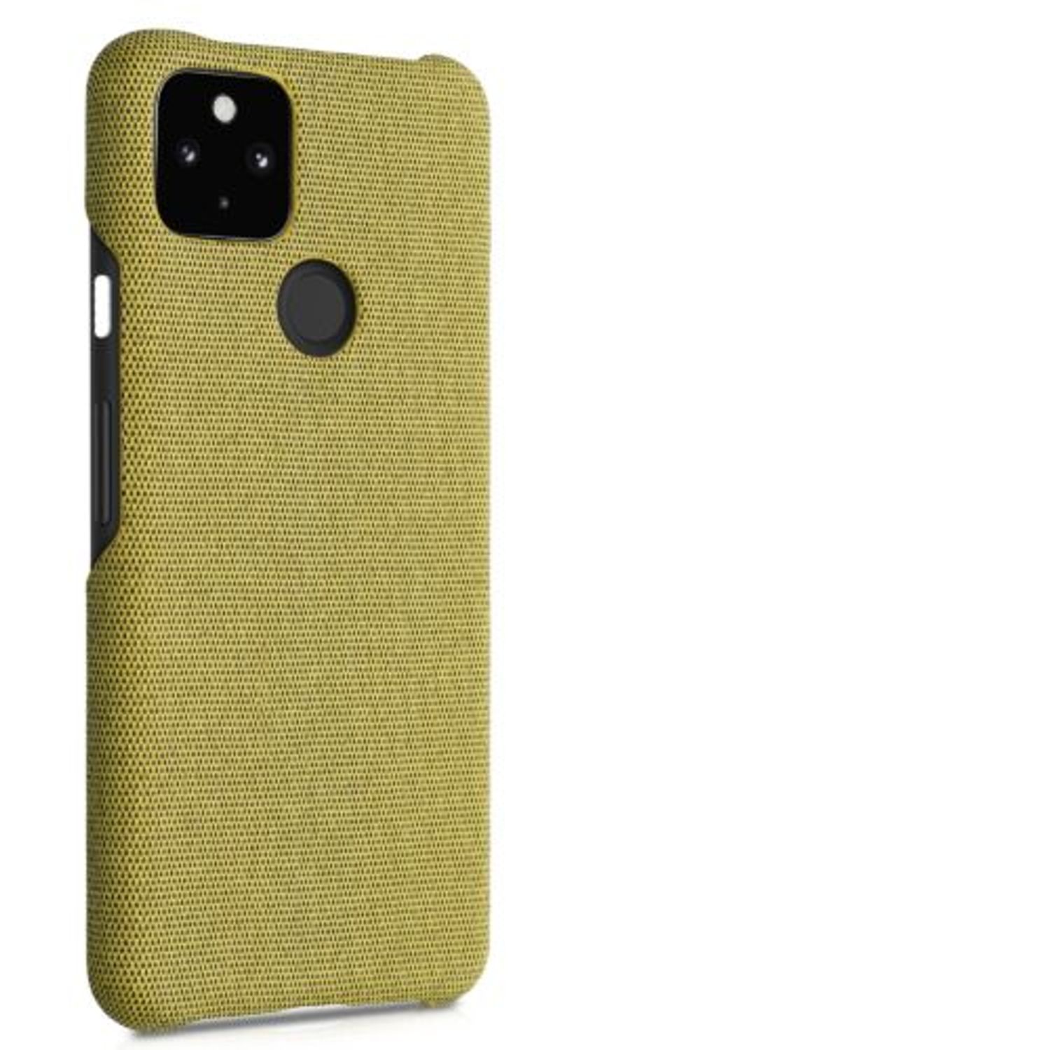 Husa pentru Google Pixel 5a, Textil, Galben, 54994.06 fotografia produsului View 9 L