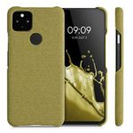 Husa pentru Google Pixel 5a, Textil, Galben, 54994.06 fotografia produsului View 2 S