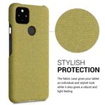 Husa pentru Google Pixel 5a, Textil, Galben, 54994.06 fotografia produsului View 5 S
