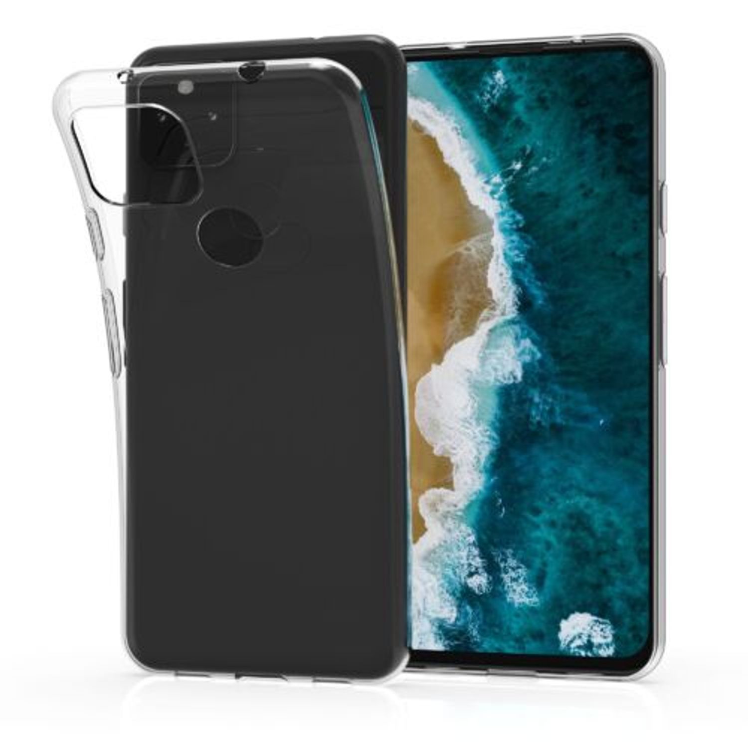 Husa pentru Google Pixel 5a, Silicon, Transparent, 55628.03 fotografia produsului